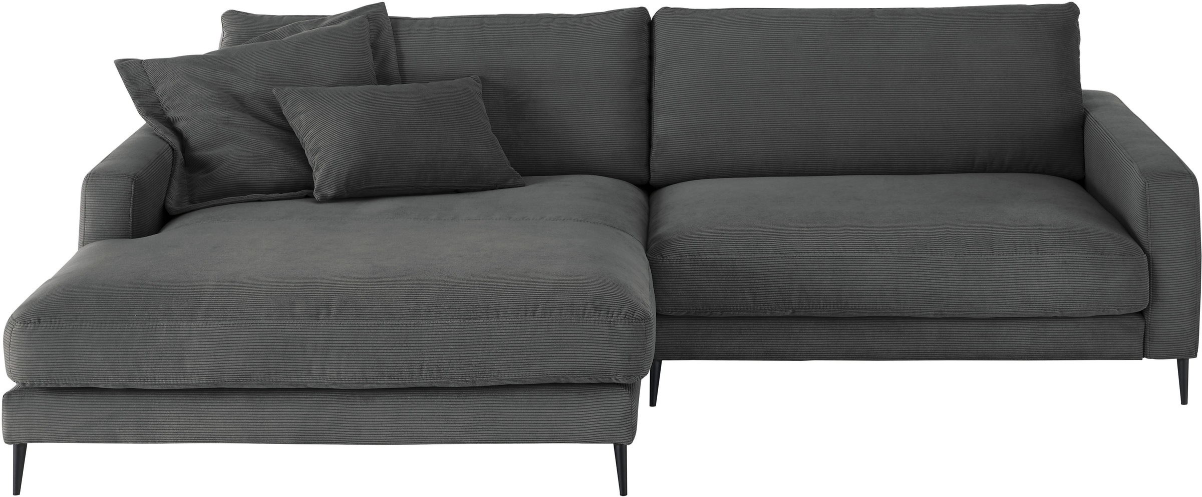 Home affaire Ecksofa »Downtown, B/T/H: 272/190/84 cm L-Form« weicher Sitzko günstig online kaufen