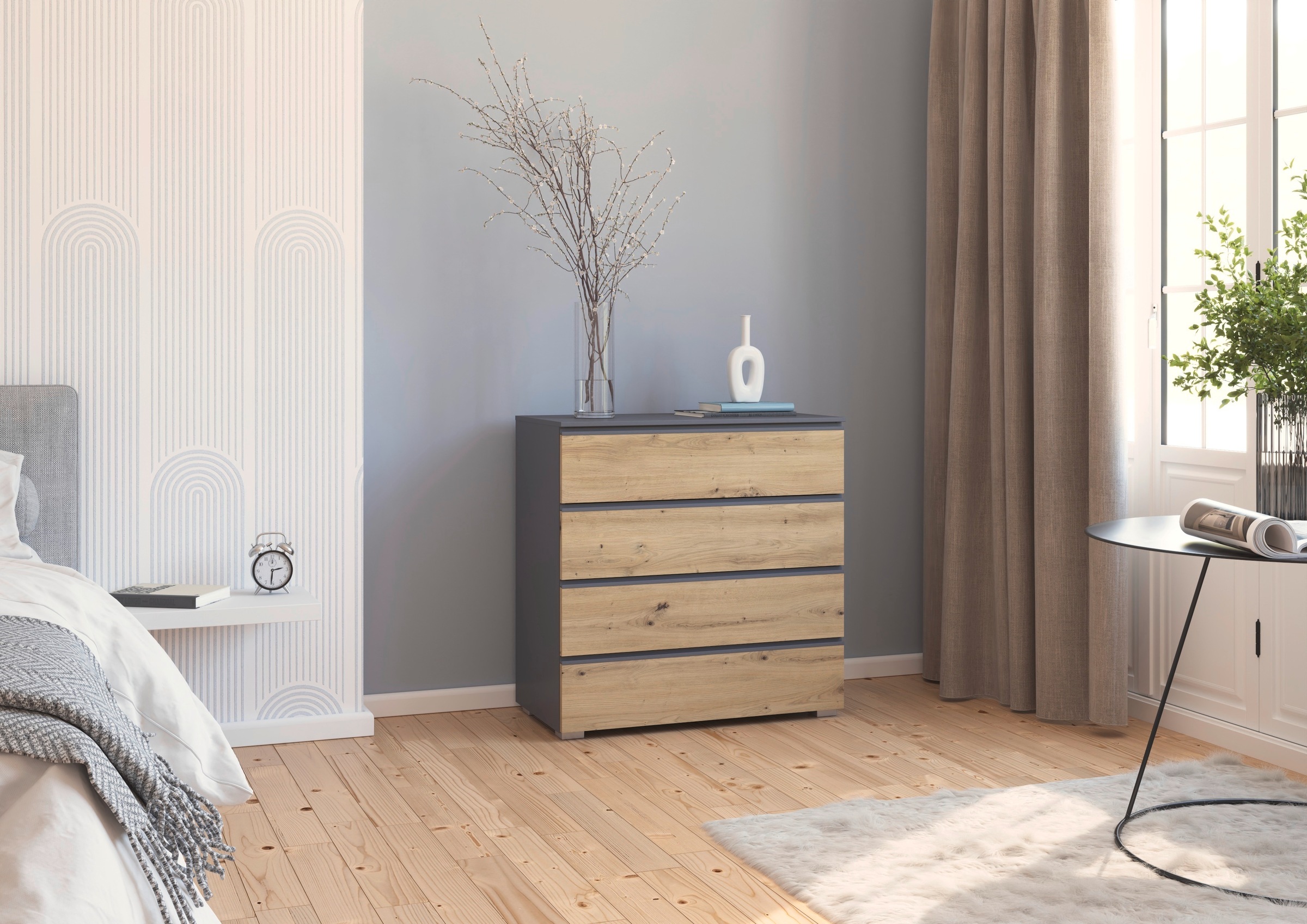 rauch Kommode »Joel« Breite 80 cm,  vier praktische und geräumige Schubladen MADE IN GERMANY
