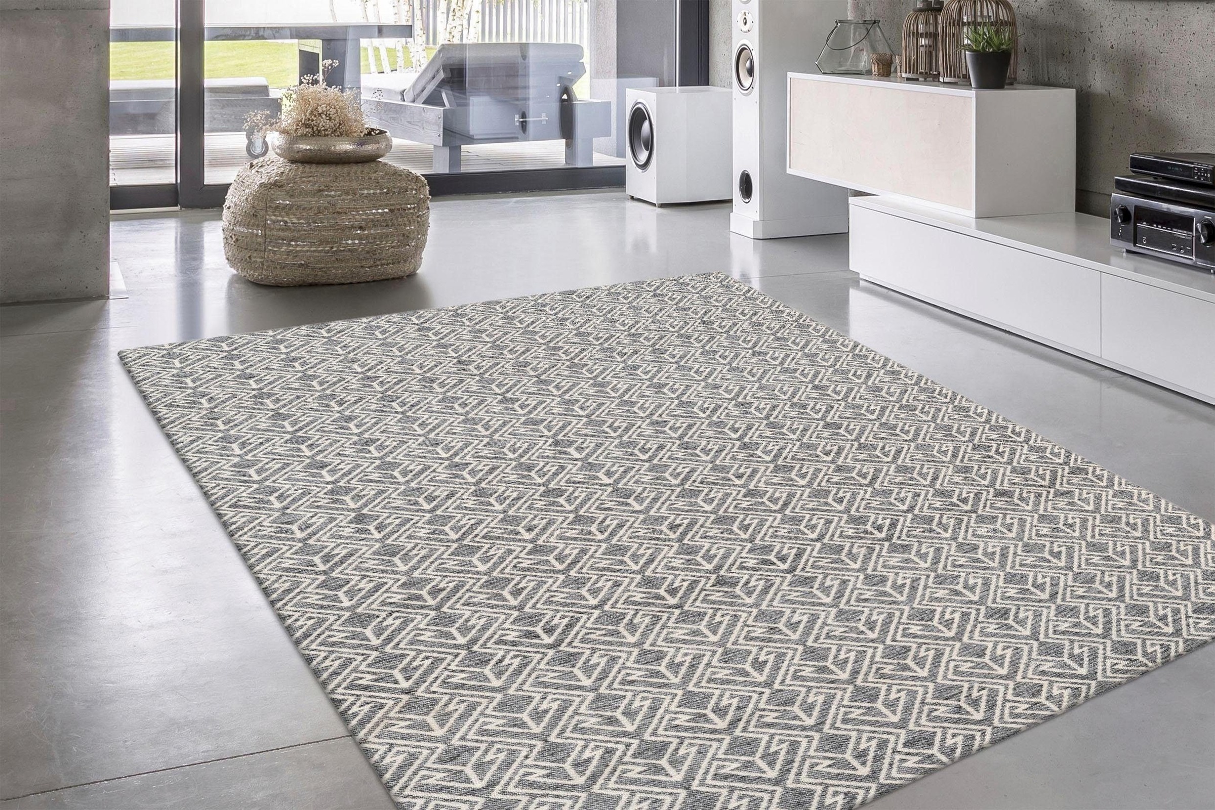 calo-deluxe Teppich »Rico 303«, rechteckig, 10 mm Höhe, In- und Outdoor geeignet, pflegeleicht, Wohnzimmer