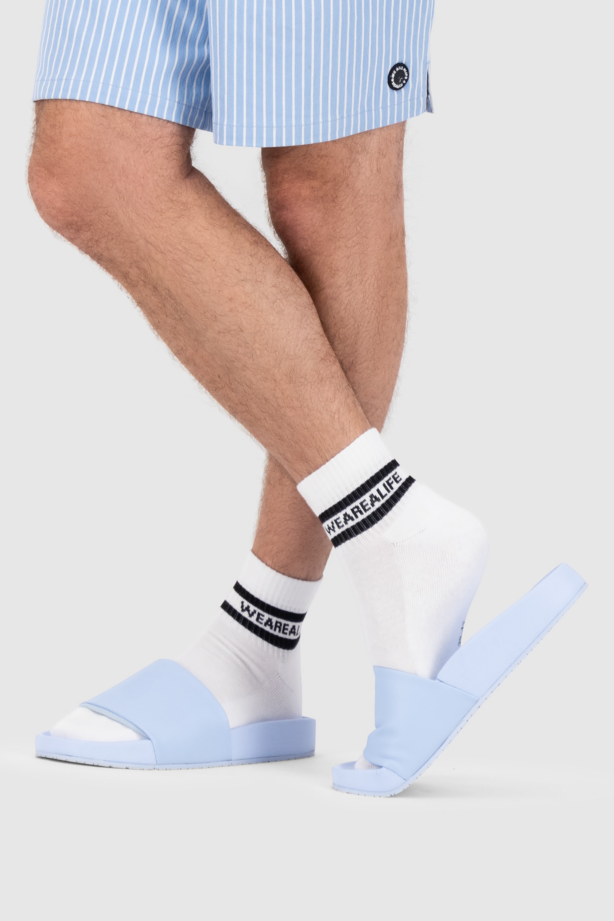 Alife & Kickin Sneakersocken »Herren 6 PACK - EnnyAK«, (Spar-Set), Sneakersocken knöchelhoch mit Streifen, aus Baumwolle mit weichem Bund