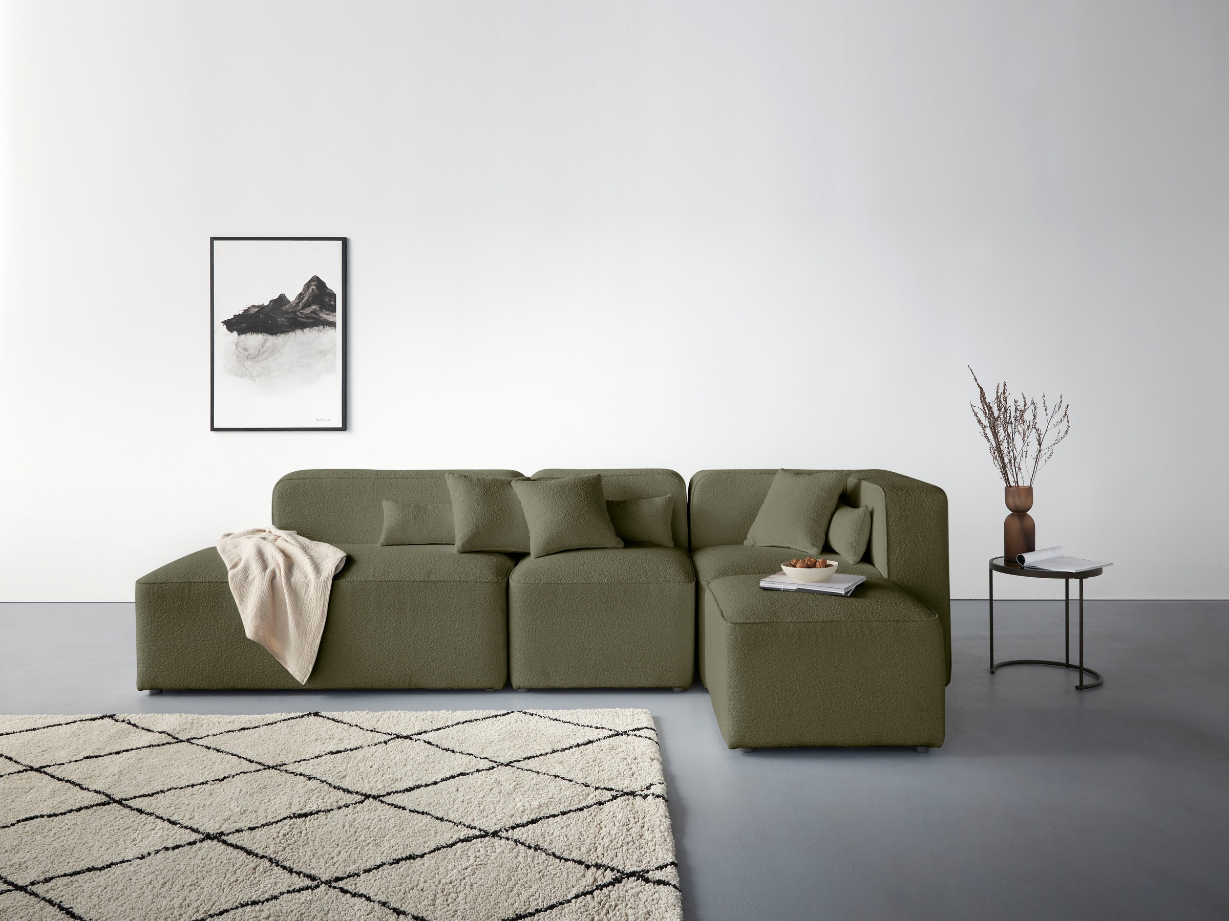Home affaire Ecksofa »Sundstrup L-Form« Modulserie, individuelle Zusammenst günstig online kaufen