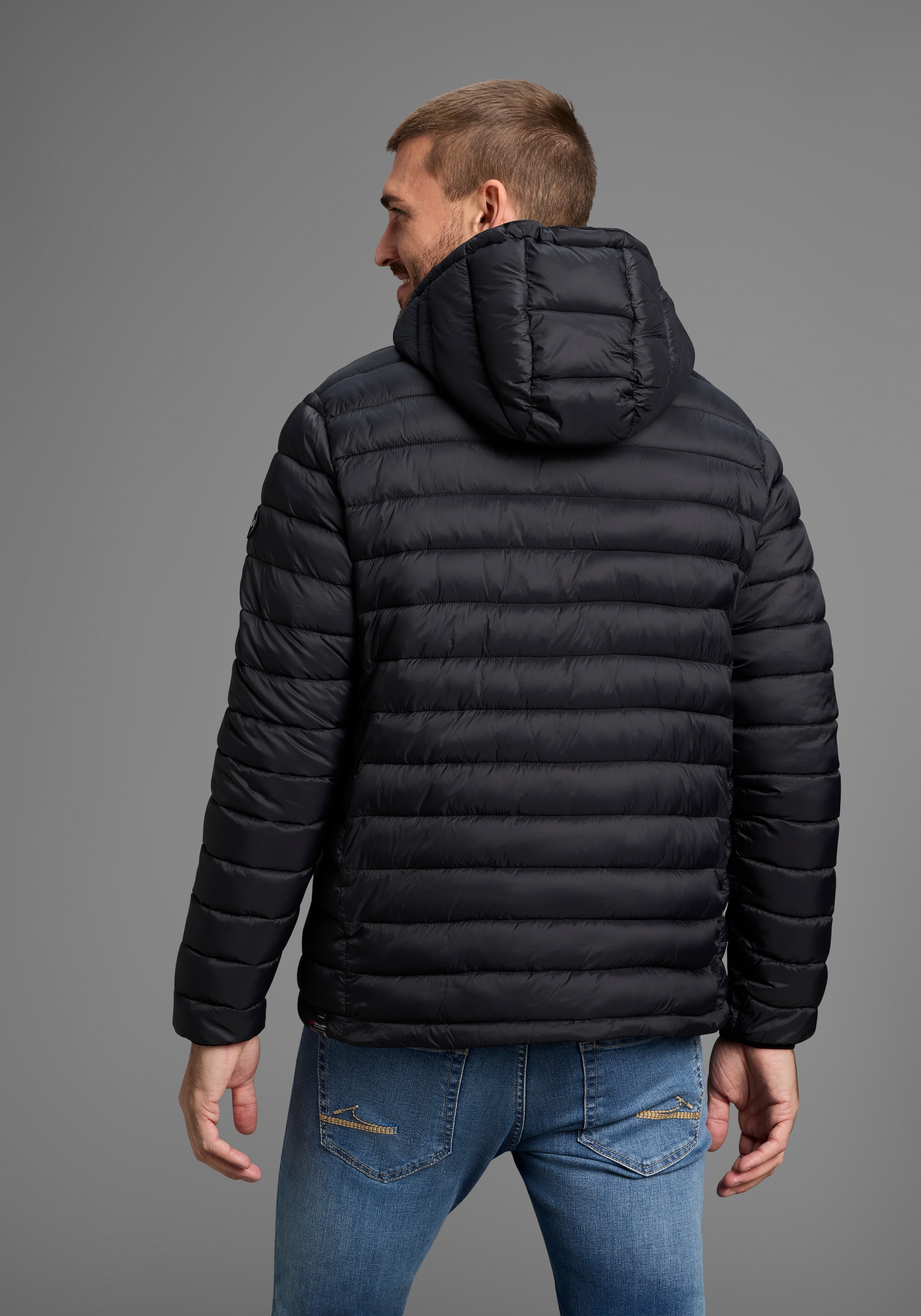 Polarino Steppjacke mit Kapuze Atmungsaktiv, winddicht, wasserabweisend