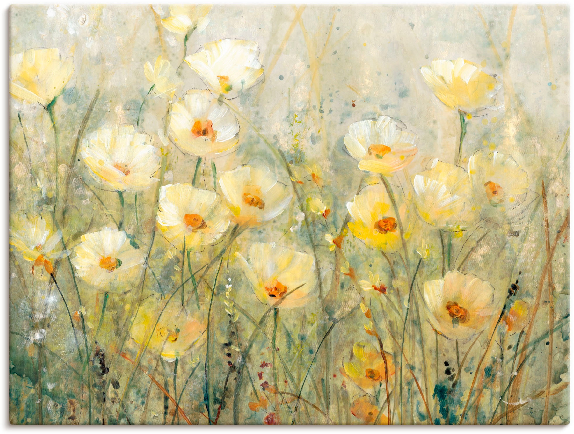 Artland Wandbild »Sommer in voller Blüte I«, Blumenwiese, (1 St.), als Alub günstig online kaufen