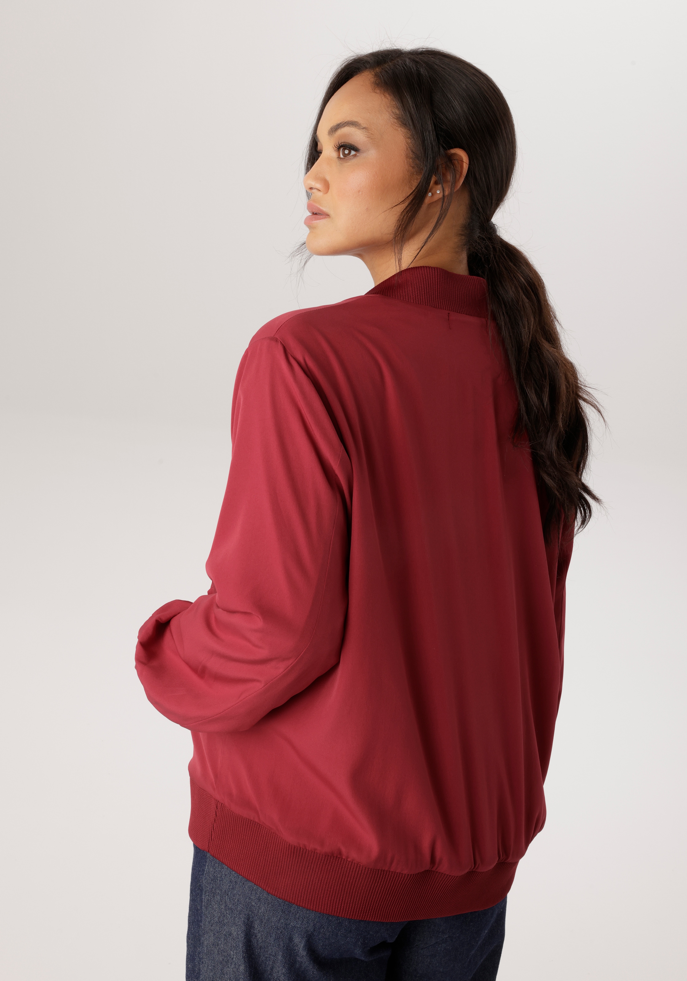 Aniston PLUS Blouson In Crepe-Qualität