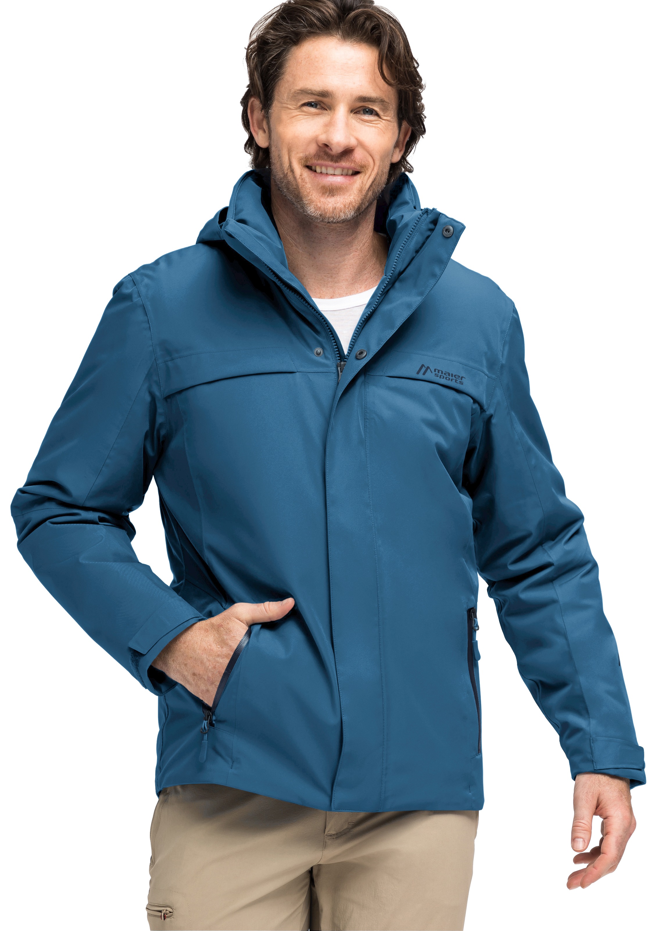 Maier Sports Funktionsjacke »Peyor M«, Herren Jacke, warm wattierte Winterjacke, wind/wasserdicht, Regular Fit