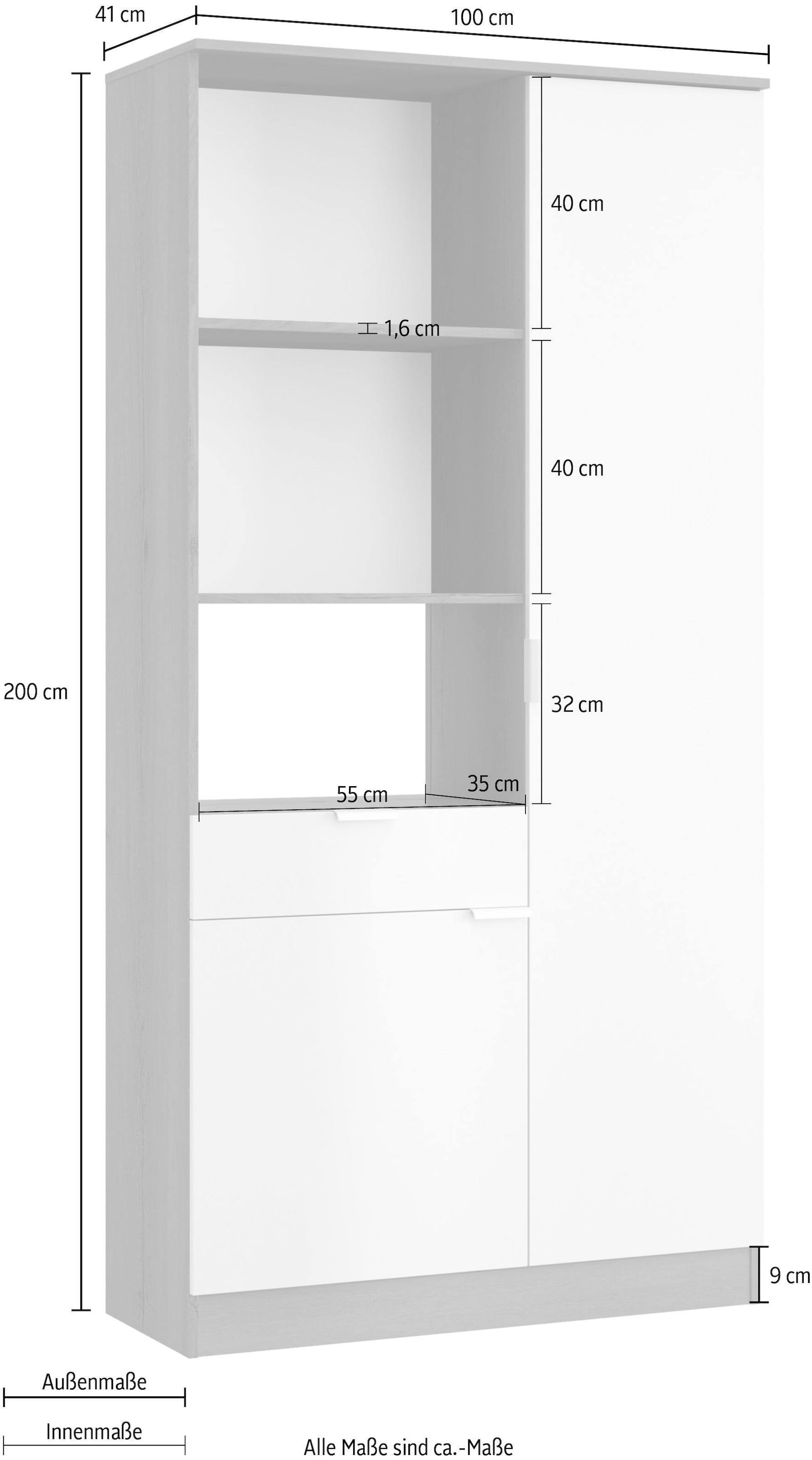Gami Buffet, Buffet 1 Schublade 2 Türen