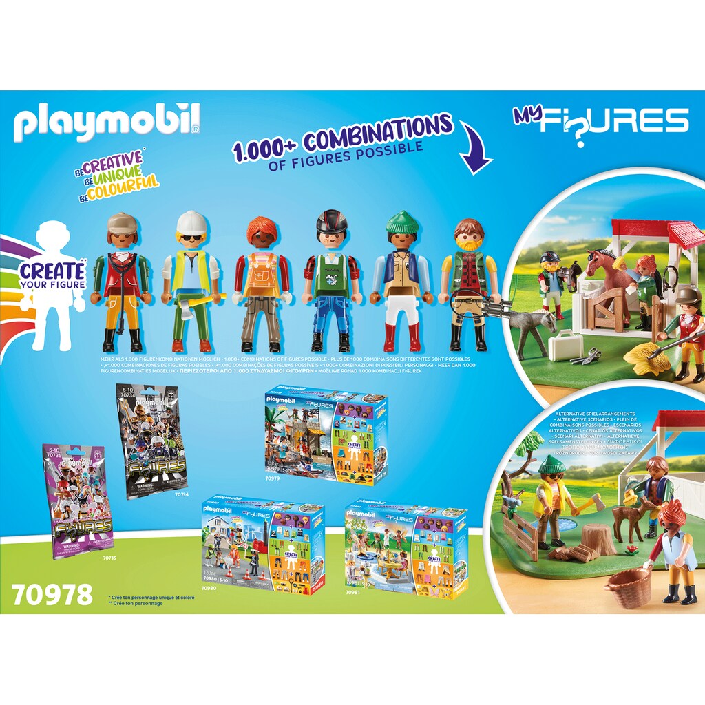 Playmobil® Konstruktions-Spielset »Horse Ranch (70978), My Figures«, (114 St.)