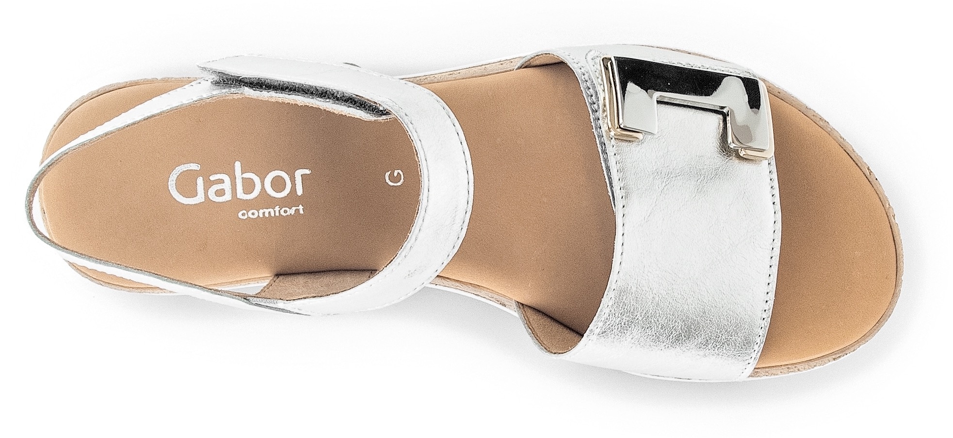 Gabor Keilsandalette »GENUA«  , Keilabsatz, Sommerschuh, Sandale mit Klettverschlüssen, Weite G