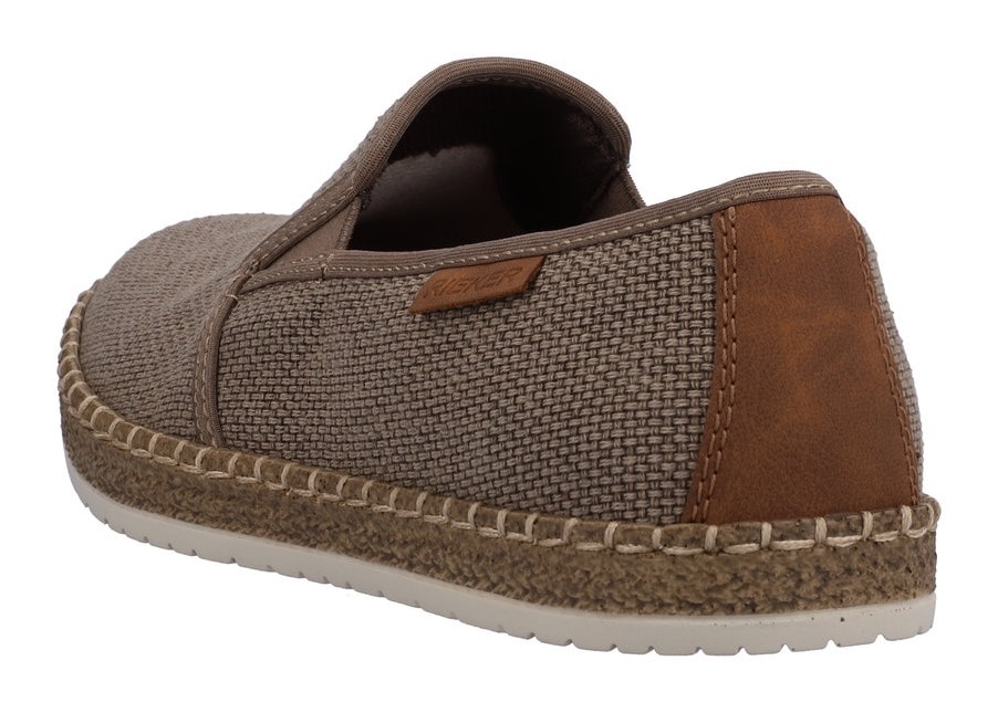 Rieker Espadrille, Slipper, Strandschuh, Sommerschuh mit Stretcheinsätzen