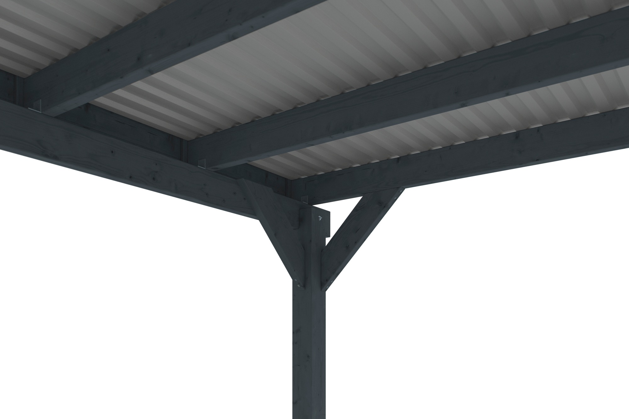 Skanholz Einzelcarport »Friesland Set 12«, Holz, 270 cm, Anthrazit