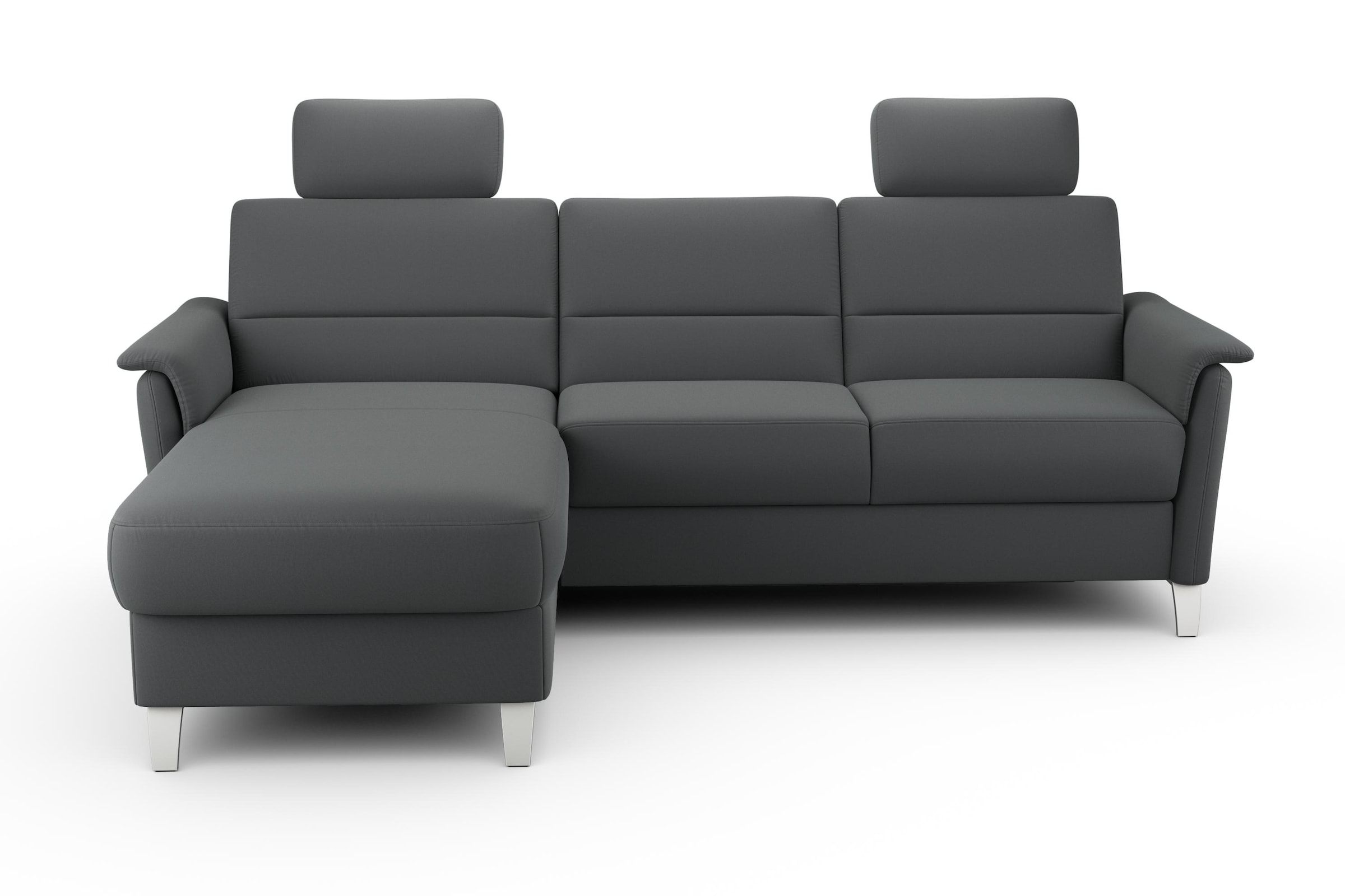 sit&more Ecksofa »Palmera L-Form«, Federkern, wahlweise mit Bettfunktion und mit/ohne Stauraum