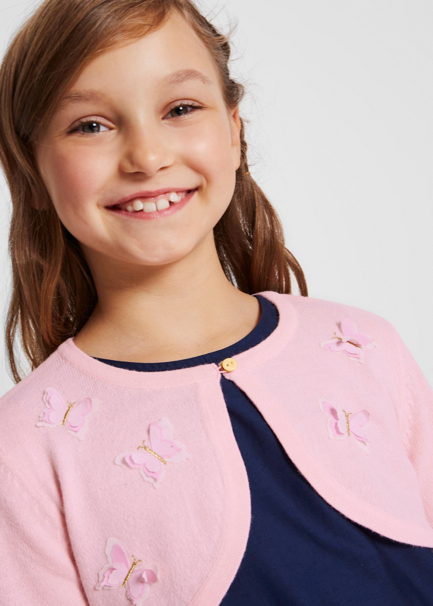 bonprix Bolero , Strickbolero mit Schmetterlings-Applikationen
