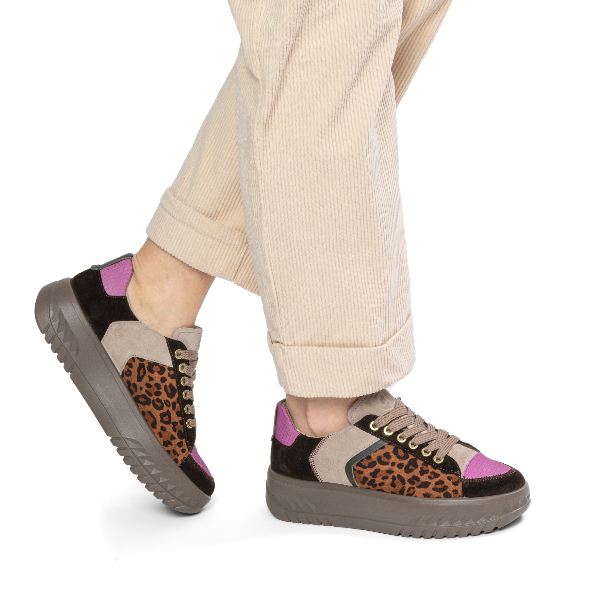 Ara Plateausneaker »MONACO«  Freizeitschuh, Halbschuh, Schnürschuh mit Besätzen, H-Weite