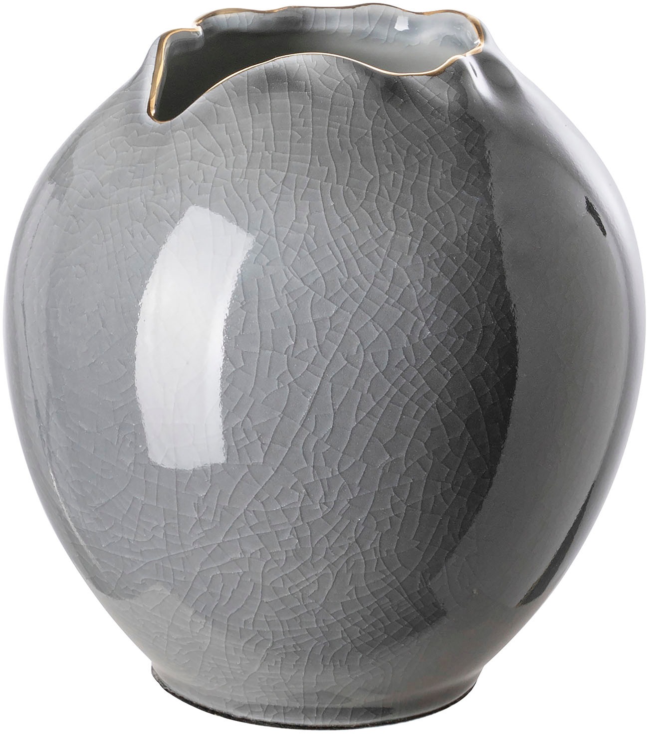 FINK Tischvase »ZARIA« Dekovase, Blumenvase, Gefäß aus Porzellan grau