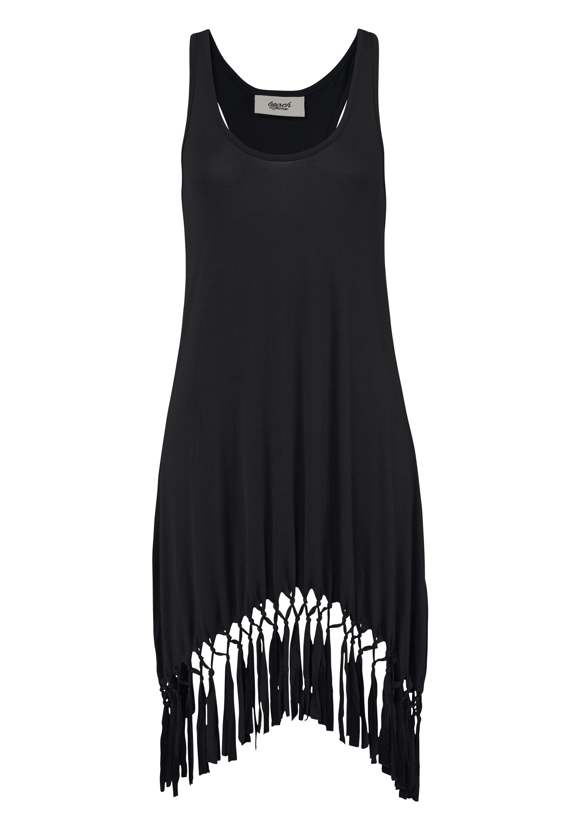 Beachtime Longshirt mit Fransen, Shirtkleid, Strandkleid