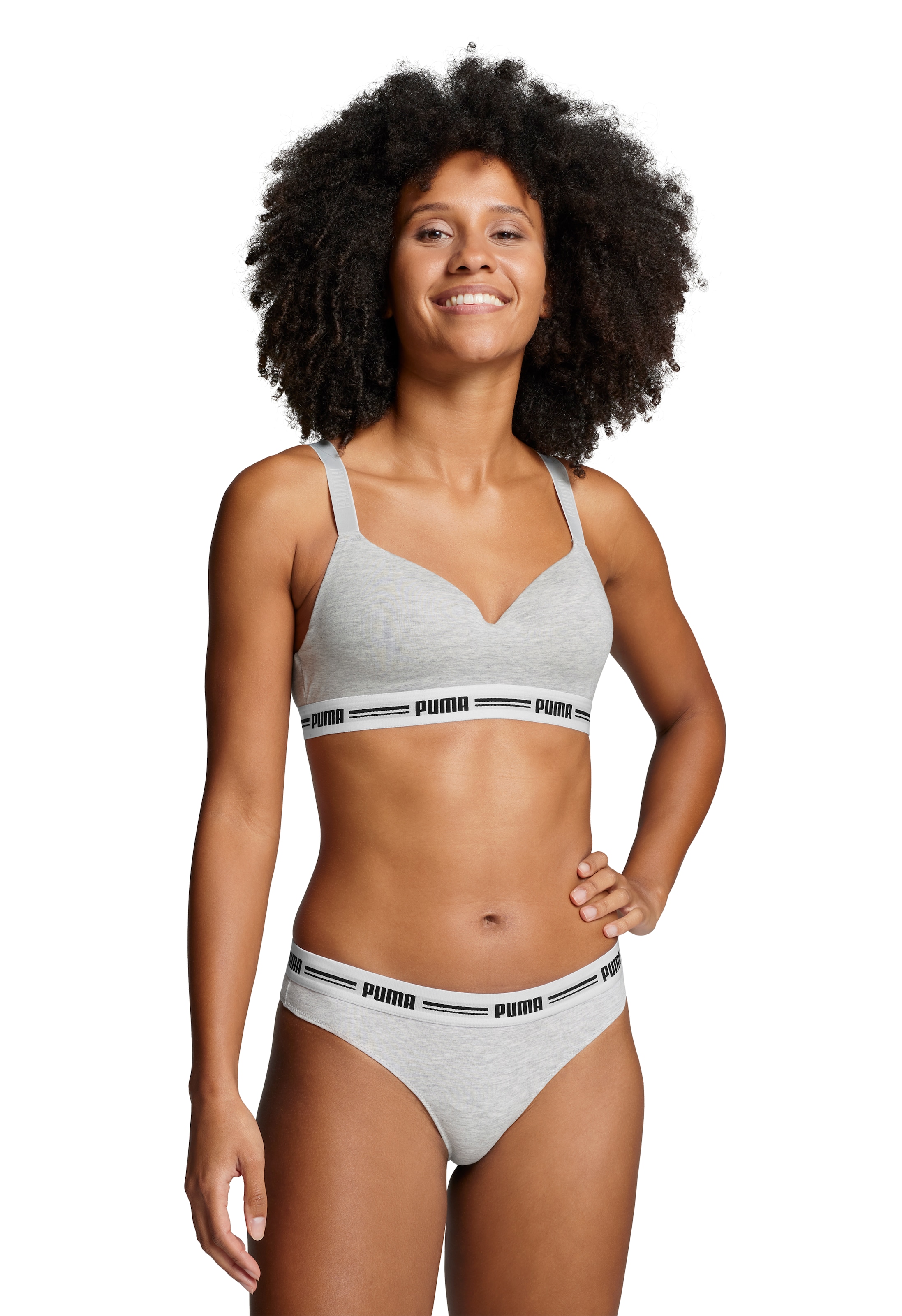 PUMA String »PUMA WOMEN STRING 2P HANG«, (2er Pack), Mit elastischem Logobund