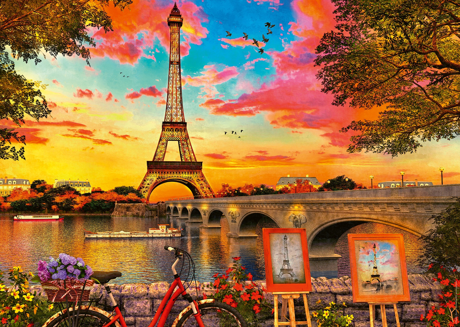 Ravensburger Puzzle »Paris und die Seine«, Made in Germany