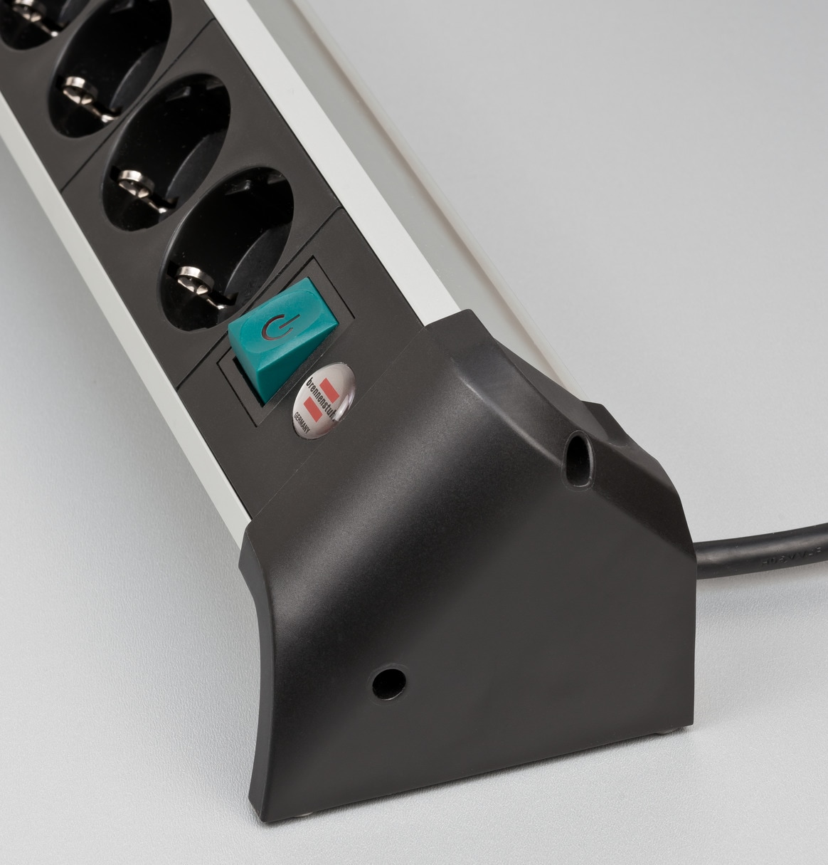 Brennenstuhl Steckdosenleiste »Alu-Office-Line«, 4-fach, (Kabellänge 1,8 m), mit USB und Schalter