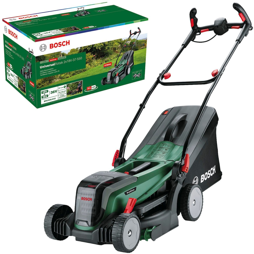 Bosch Home & Garden Akkurasenmäher »UniversalRotak 2x18V-37-550«