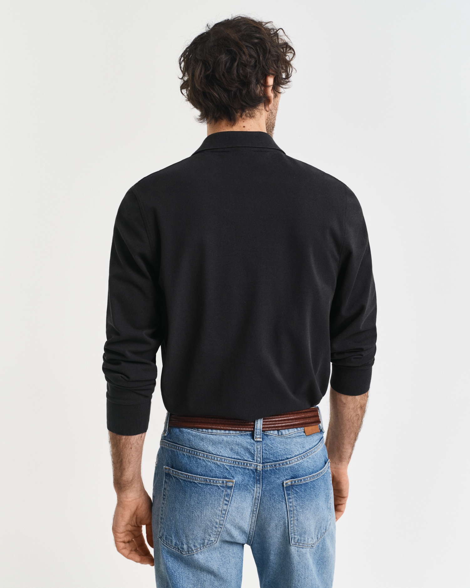 Gant Poloshirt »REG SHIELD LS PIQUE RUGGER« mit Logotickerei auf der Brust