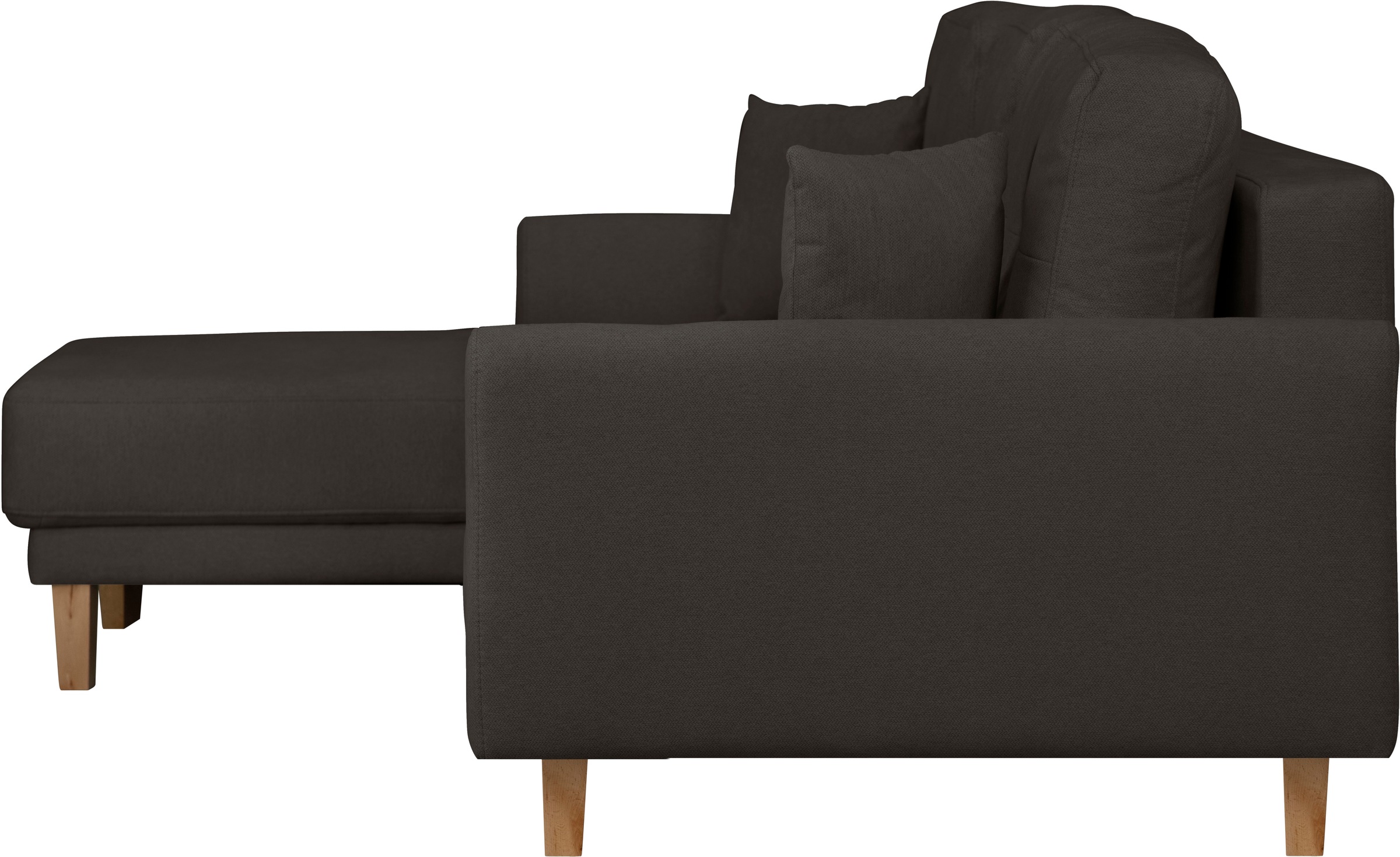 Home affaire Ecksofa »TRIPLO optionale Schlafsofa mit Bettkasten, Maße B/T/H: 234/164/89 cm«, L-Form wahlweise mit Bettfunktion - Liegefläche 132x210 cm