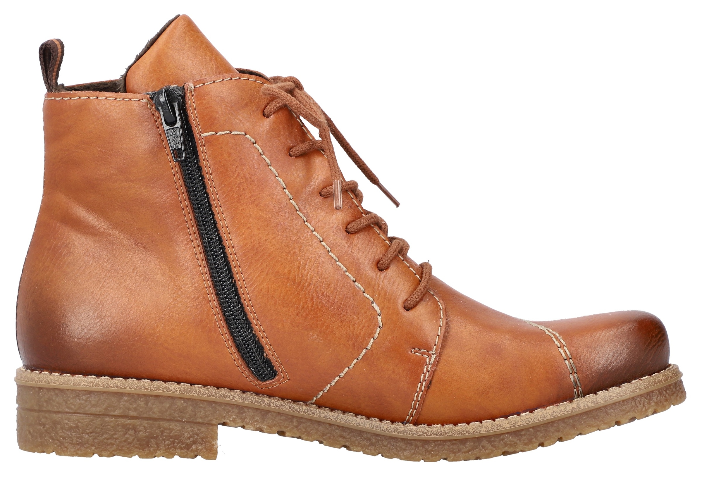 Rieker Schnürstiefelette, mit toller Steppnaht