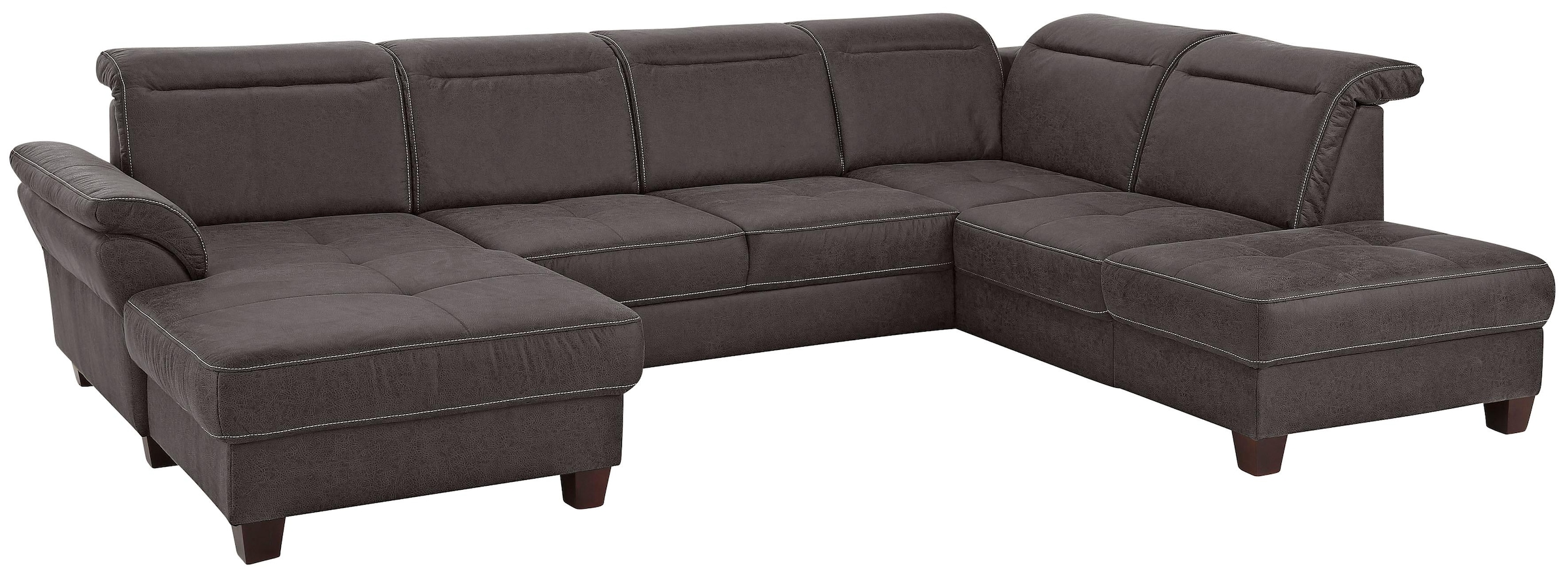 Home affaire Wohnlandschaft »Solvei U-Form«, Sitztiefenverstellung und Fede günstig online kaufen