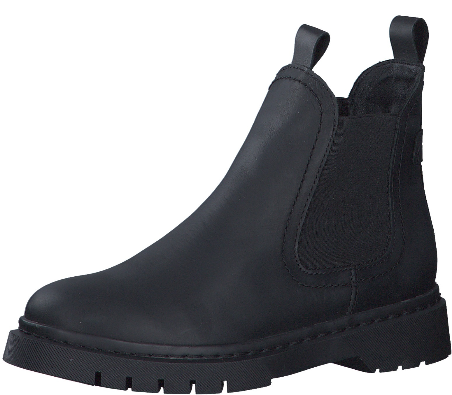 Tamaris Chelseaboots, Blockabsatz, Schlupfboots, Stiefelette mit zwei Anziehlaschen