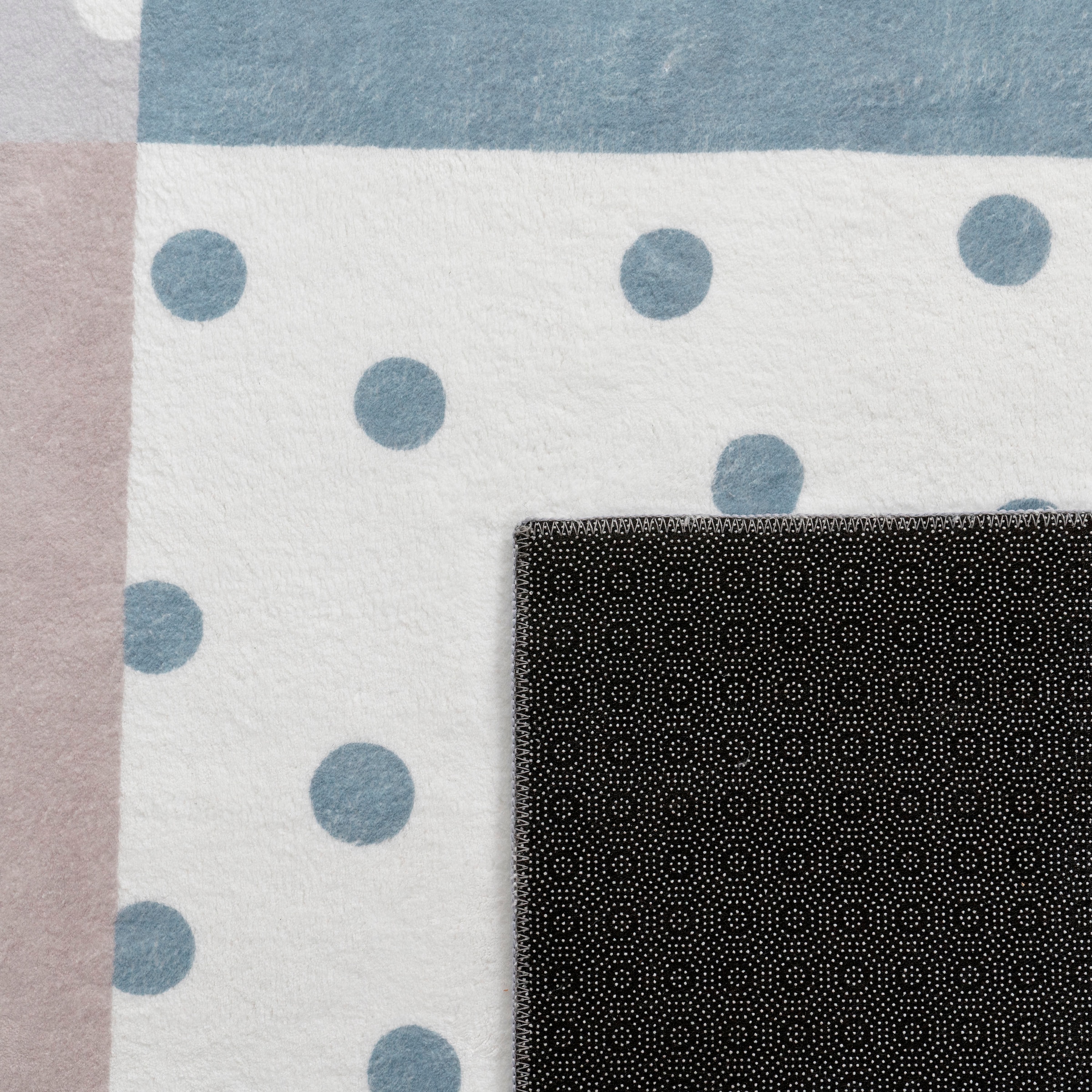 Paco Home Kinderteppich »Eliz 391«, rechteckig, 12 mm Höhe, Kurzflor, Spielteppich, Patchwork-Muster, Motiv Krone, Herz & Punkte
