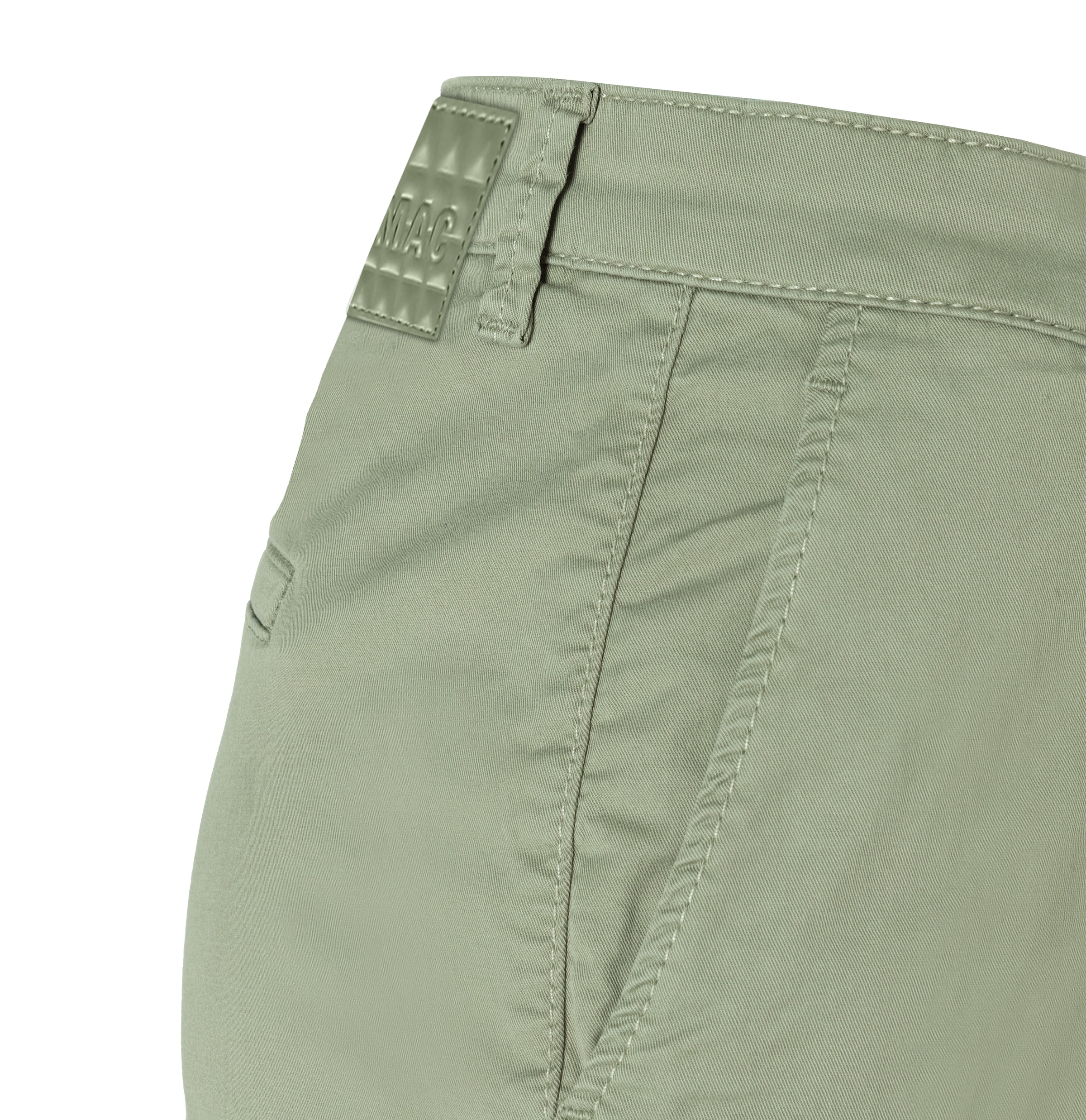 MAC Chinohose »CHINO turn up«, mit dezentem Glanz, elegant und sportiv zugleich