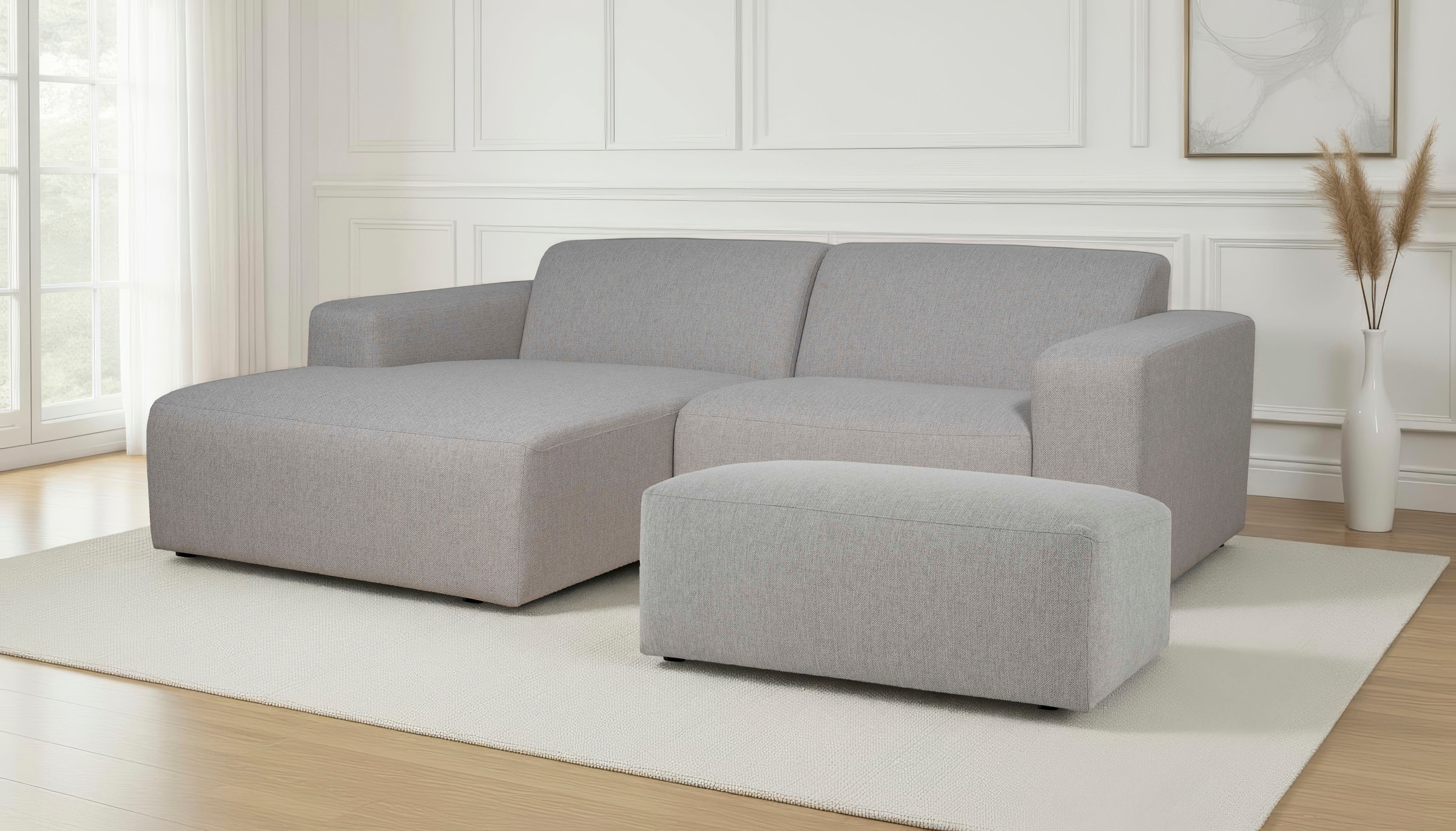 INOSIGN Ecksofa »Koa,228cm, L-Form, Modulsofa, Webstoff, Cord, Struktur, Ch günstig online kaufen