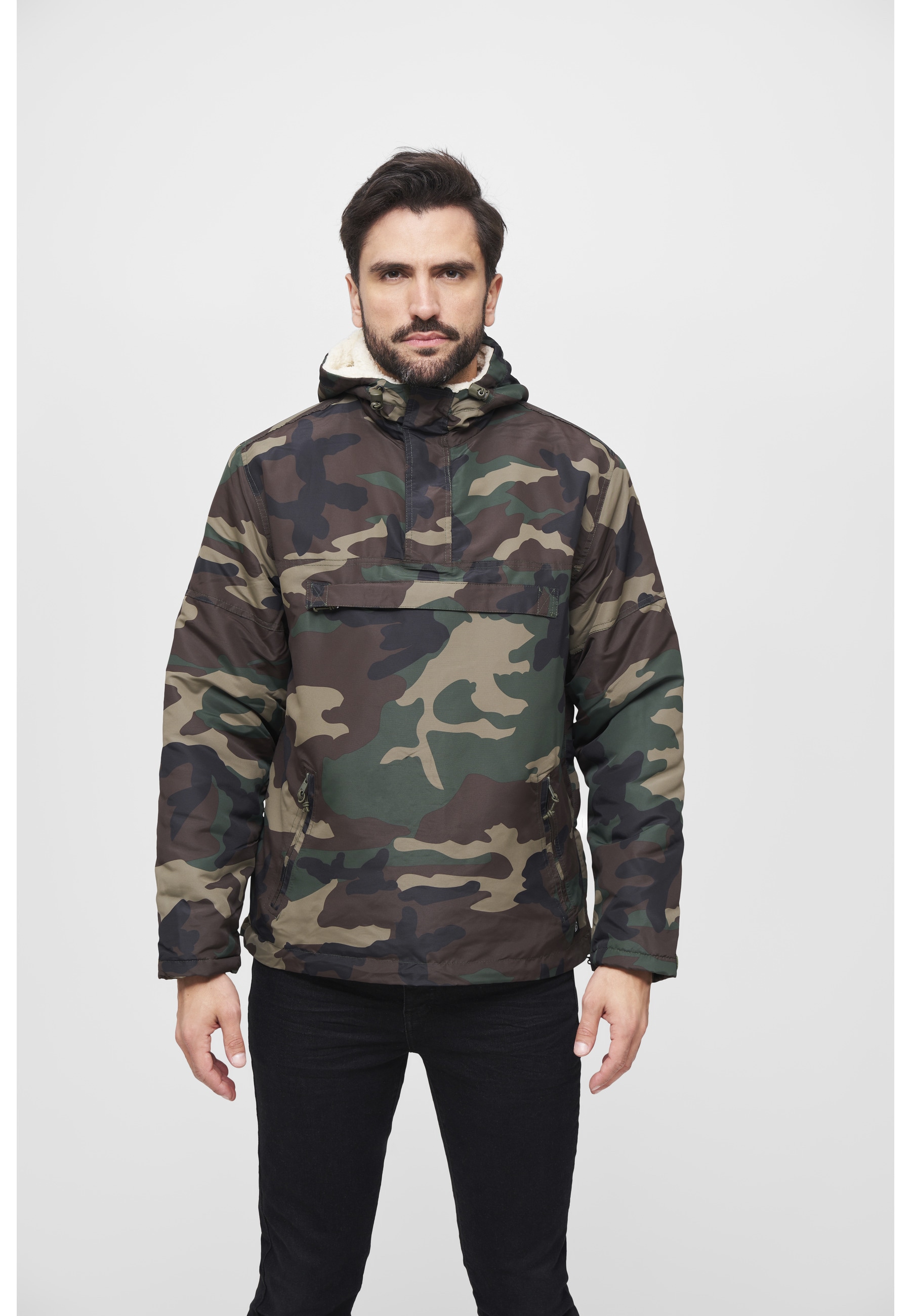 Brandit Allwetterjacke »Brandit Herren Windbreaker Sherpa« 1 Stk. tlg. mit Kapuze