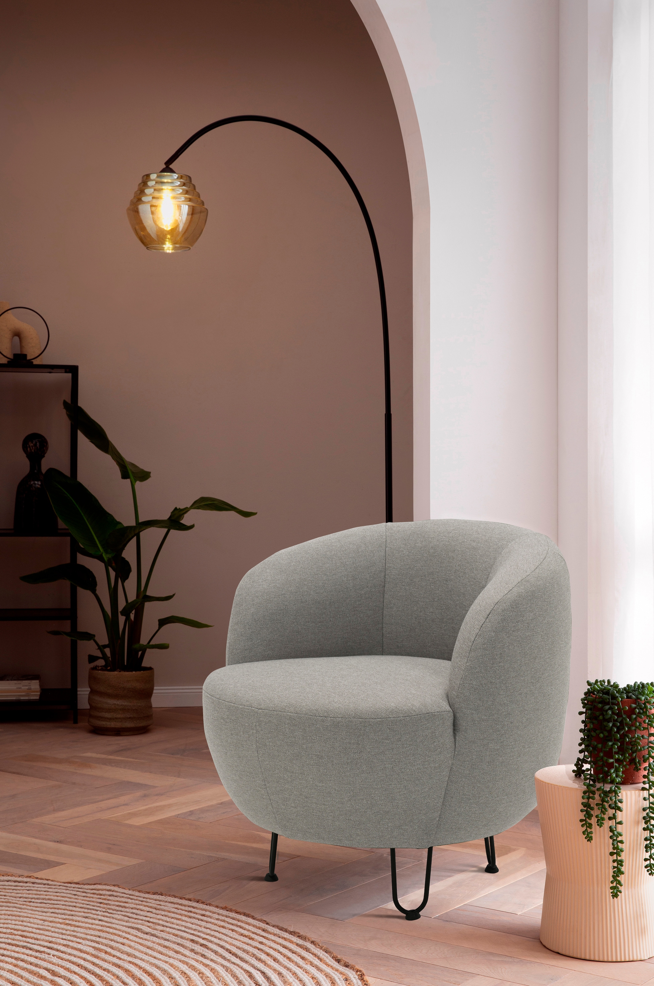 Home affaire Sessel »Anjuli Lieferzeit nur 2 Wochen« Runde Form, perfektes günstig online kaufen