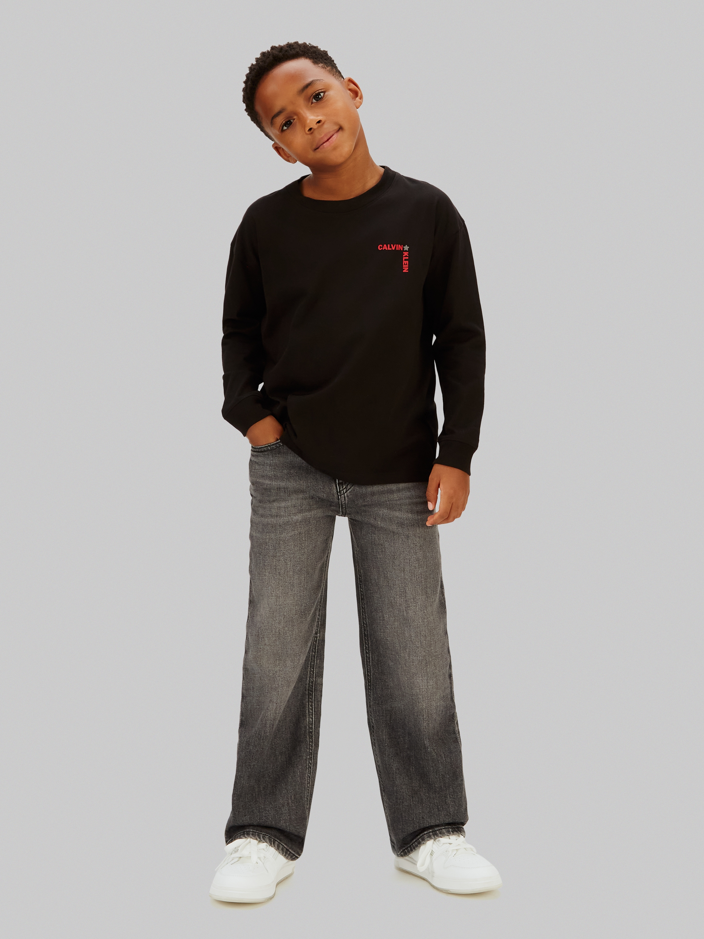 Calvin Klein Jeans Langarmshirt Regular fit, für Kinder bis 16 Jahre