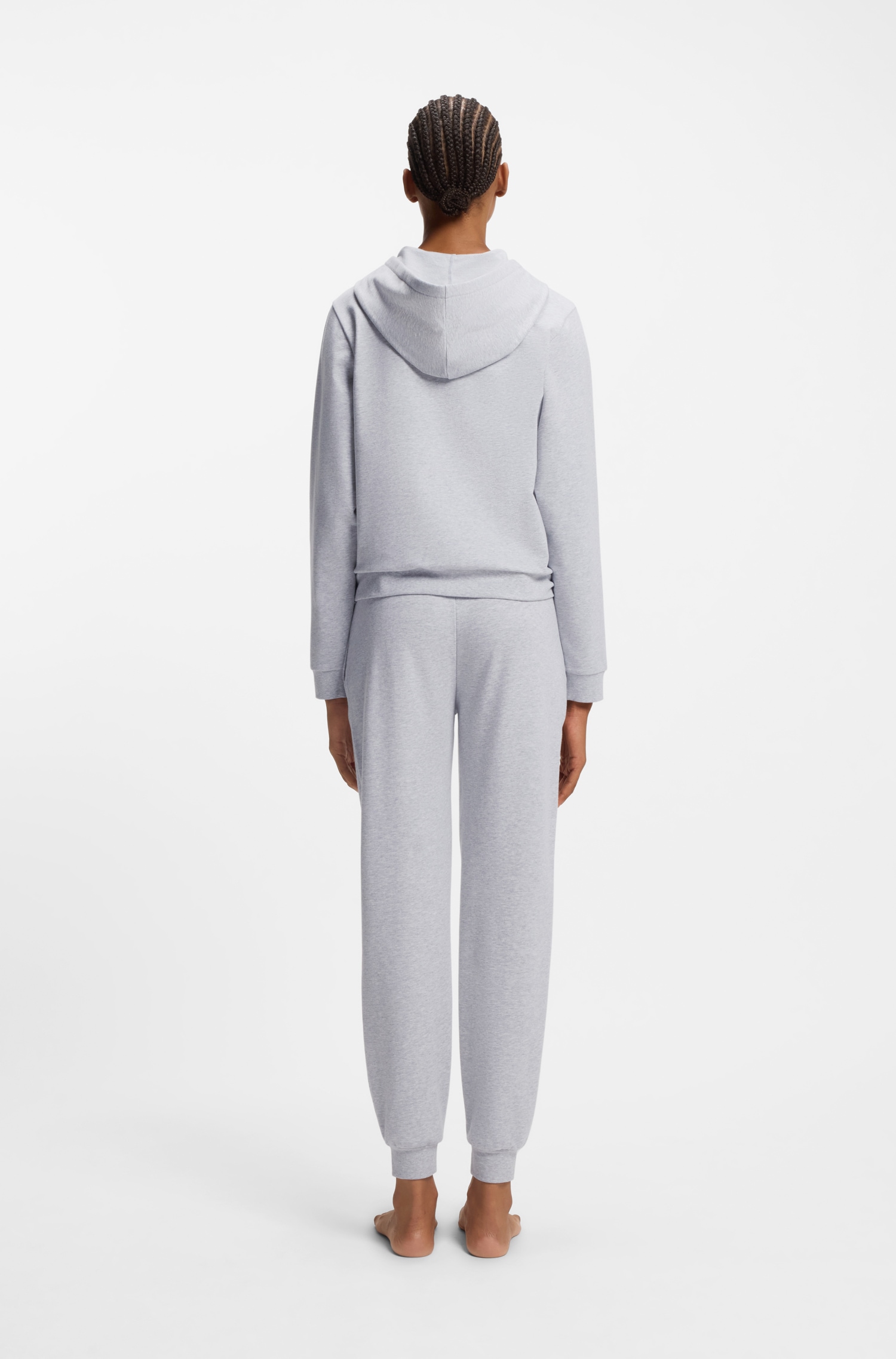 HUGO Underwear Sweatjacke Kapuze, Reißverschluss, gerade geschnitten