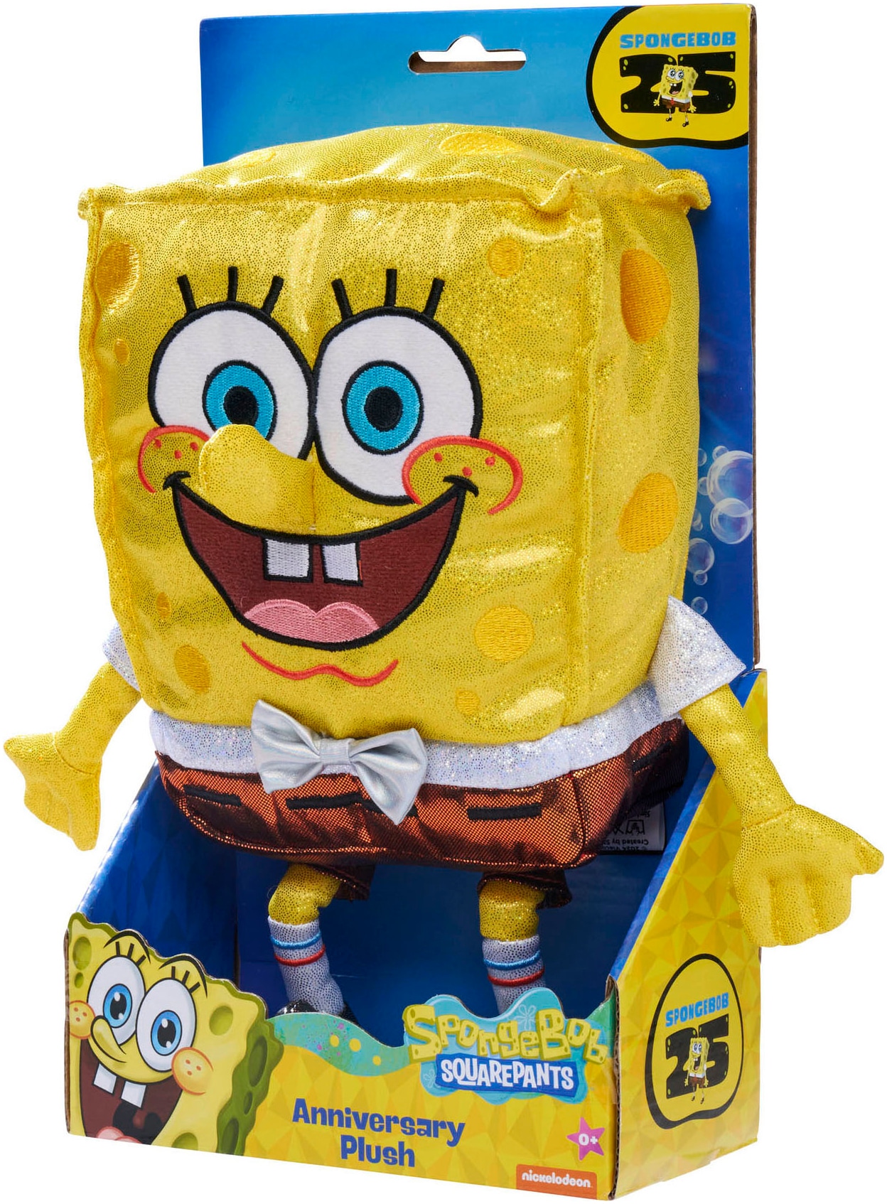 SIMBA Plüschfigur »Spongebob Jubiläumsplüsch, 30 cm«, mit glitzernder Fliege