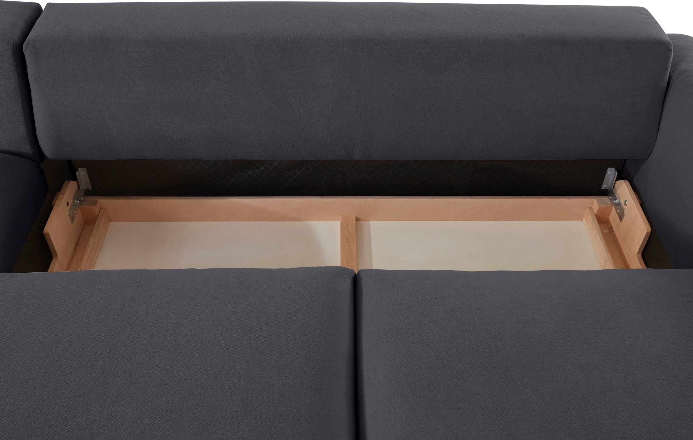 Places of Style Ecksofa »Bloomfield, bequem und elegant, L-Form«, wahlweise mit Bettfunktion und Bettkasten