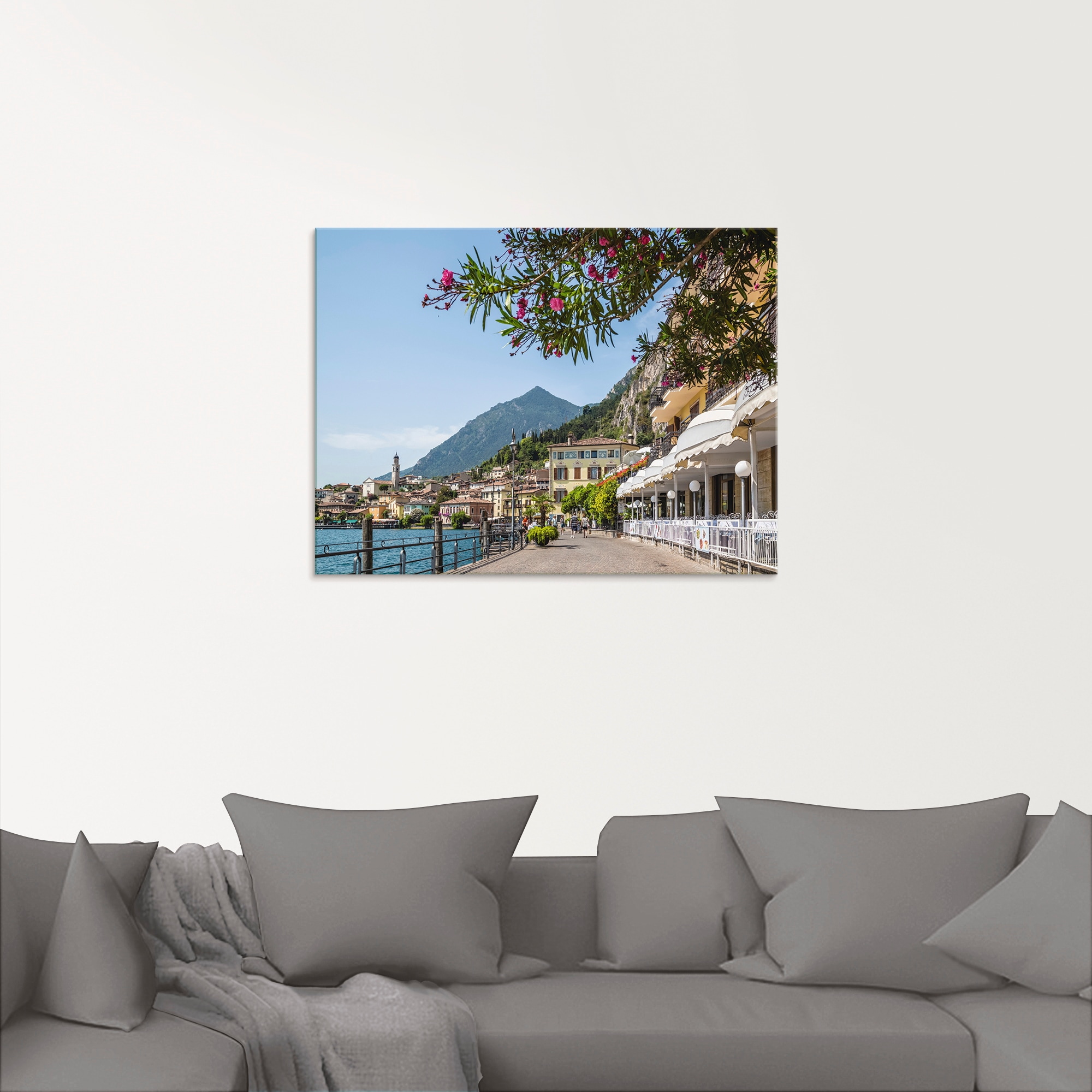 Artland Glasbild »Gardasee Limone sul Garda«, Europa, (1 St.), in verschiedenen Größen