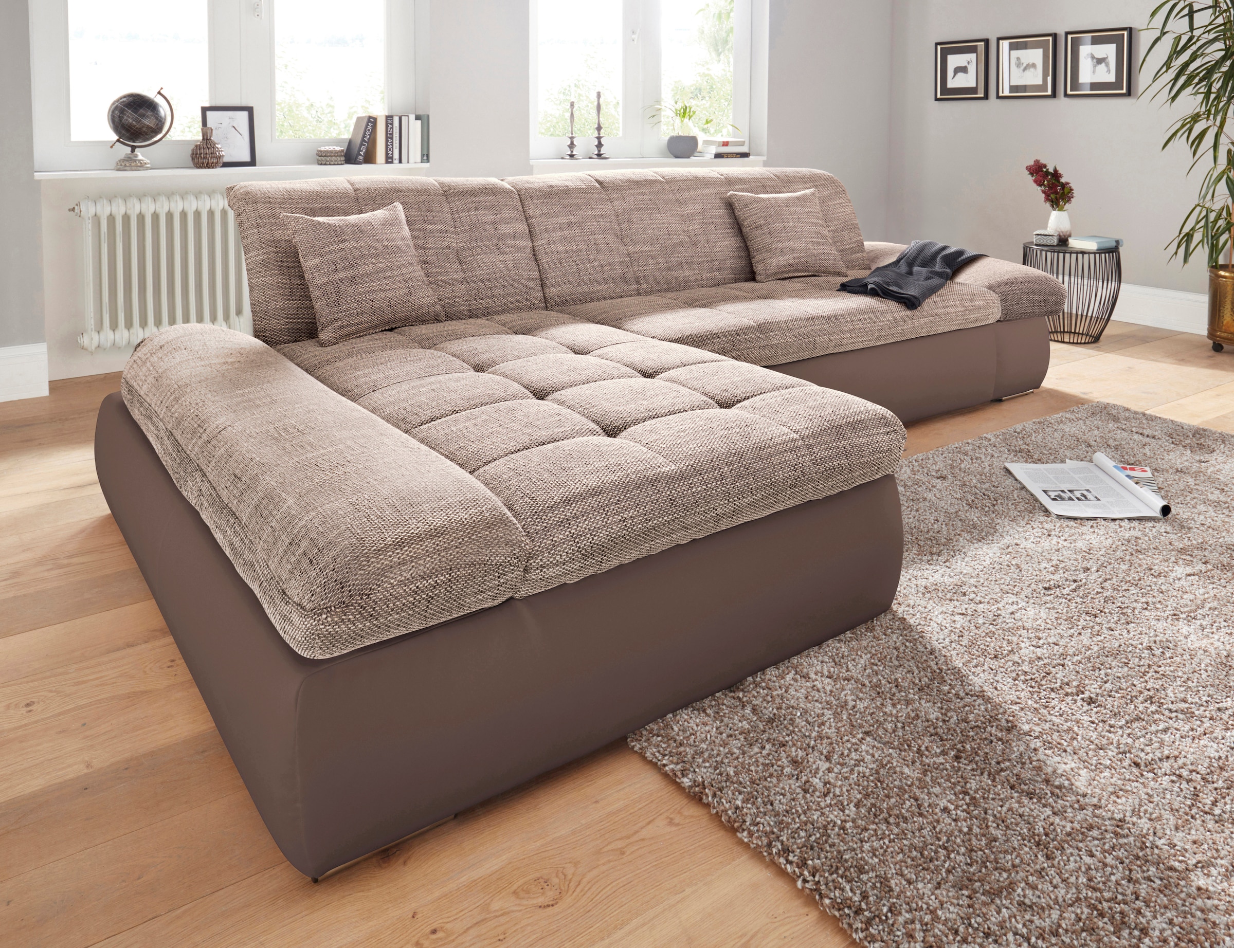 DOMO collection Ecksofa »Moric Luxus - B/T/H 300/172/80 cm, XXL-Format« günstig online kaufen