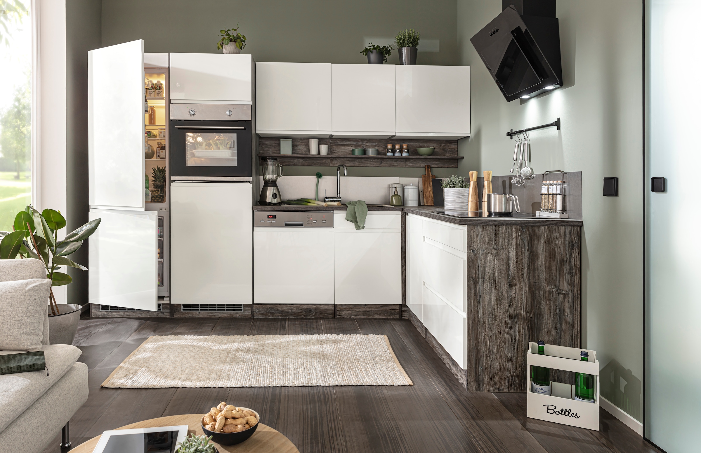 KOCHSTATION Winkelküche »Küchen, Küchenschränke, Küchenzeilen, Küche, Zeile, Einbauküche« Stellbreite 290/180 cm, ohne E-Geräte