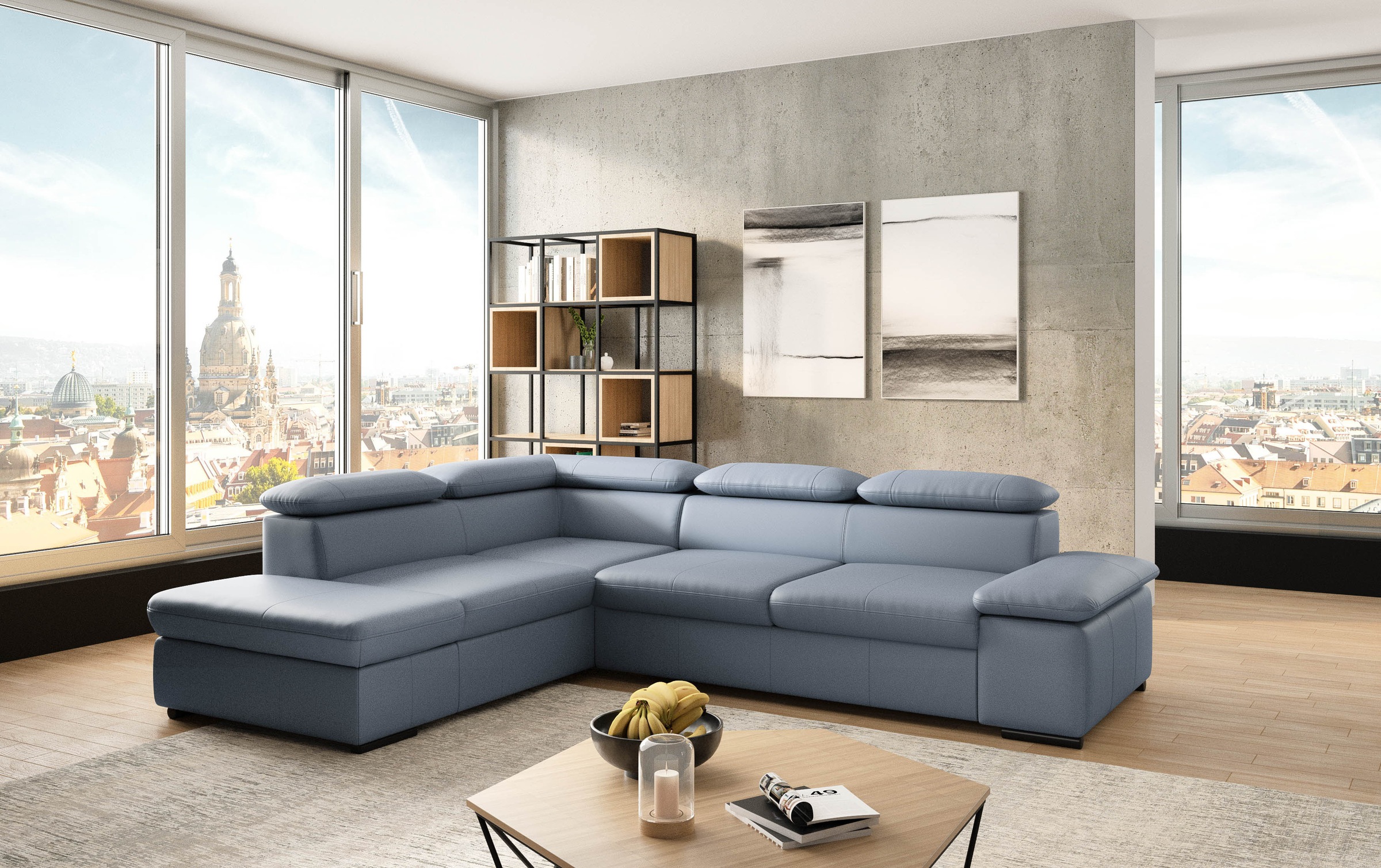 sit&more Ecksofa »Alcudia L-Form«, mit Armteilverstellung, optional Kopfteilverstellung und Bettfunktion