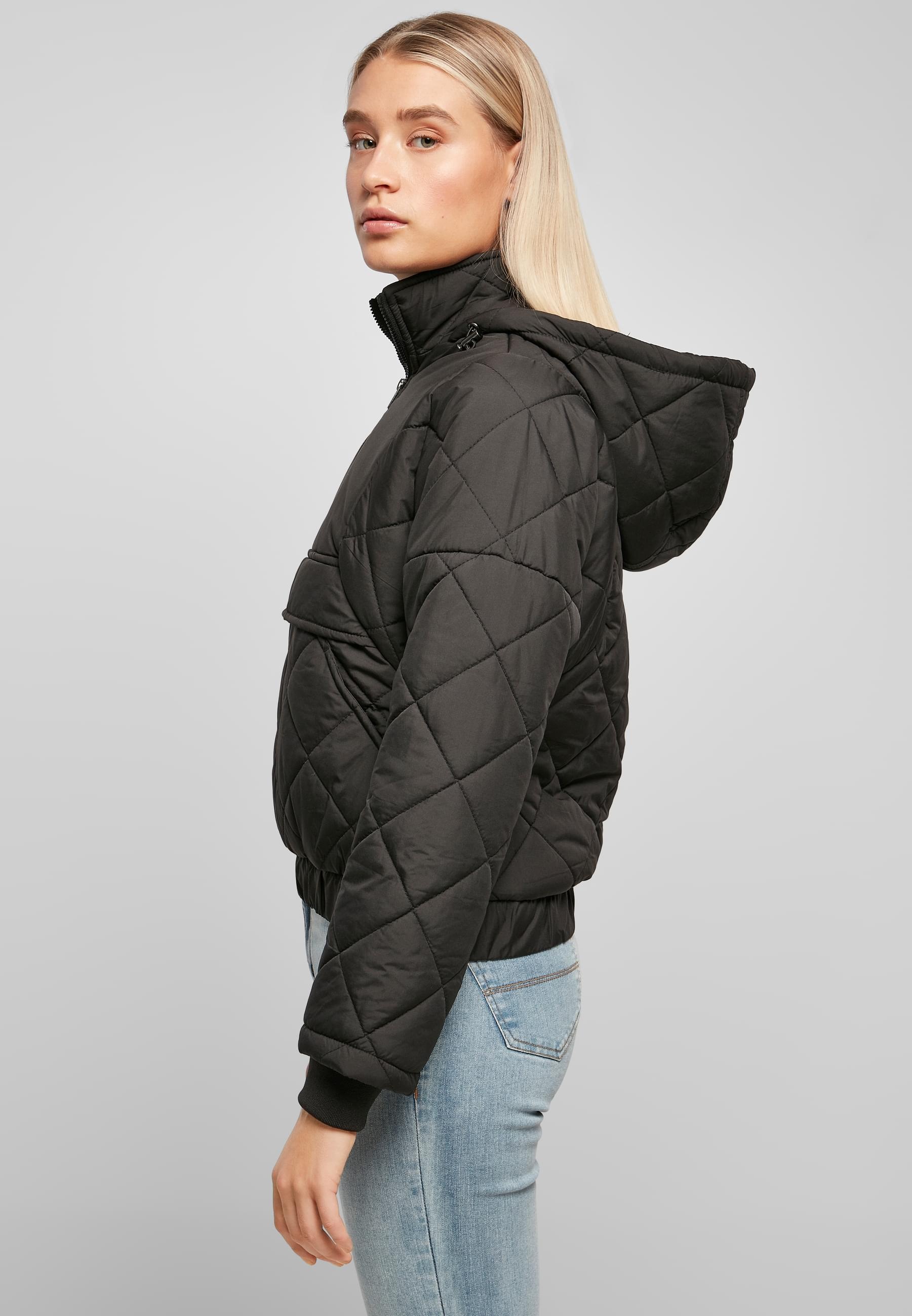 URBAN CLASSICS Winterjacke »Urban Classics Damen« 1 Stk. tlg. mit Kapuze