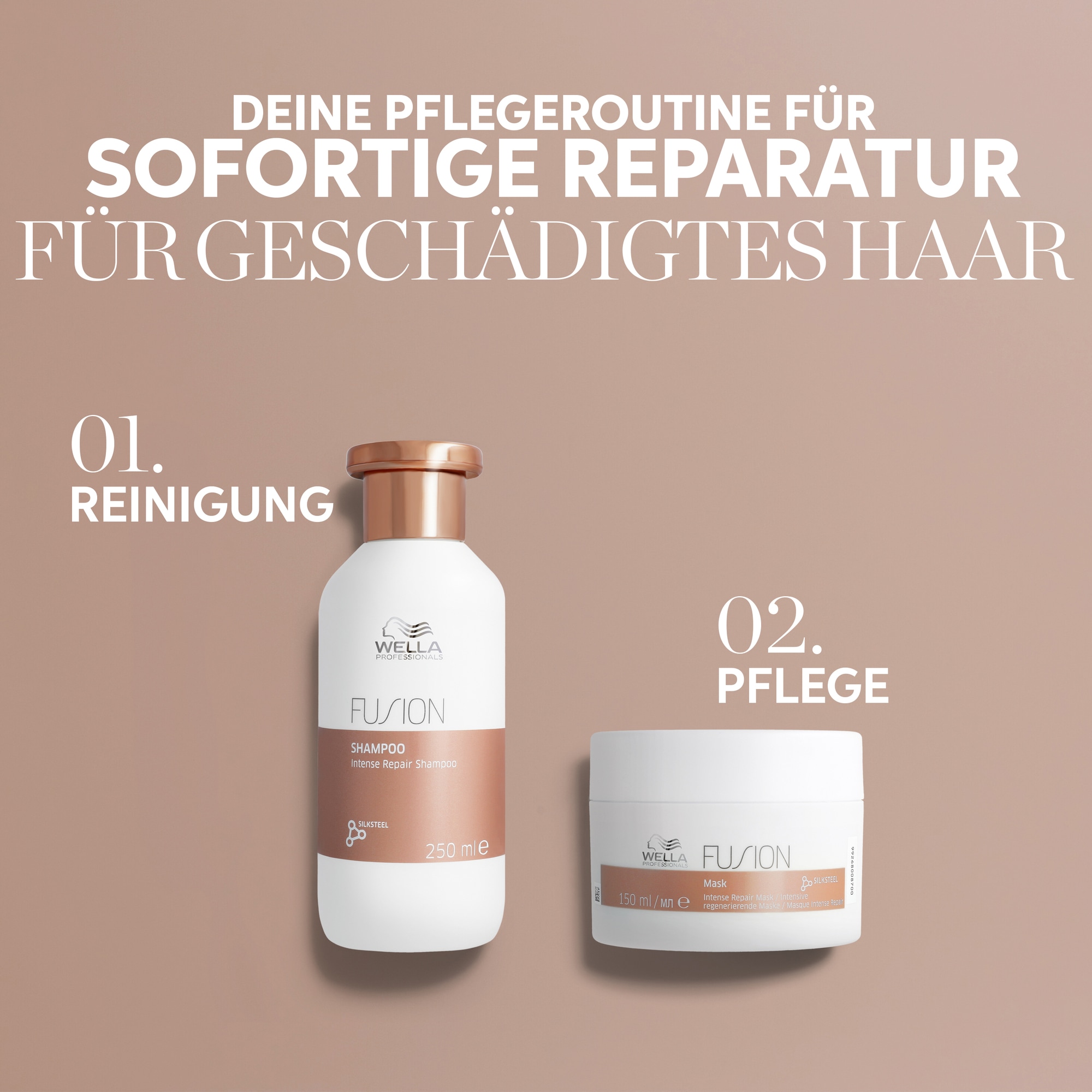 Wella Professionals Haarmaske »Fusion Maske« bessere Kämmbarkeit, reparierend und schützend, ohne Mikroplastik