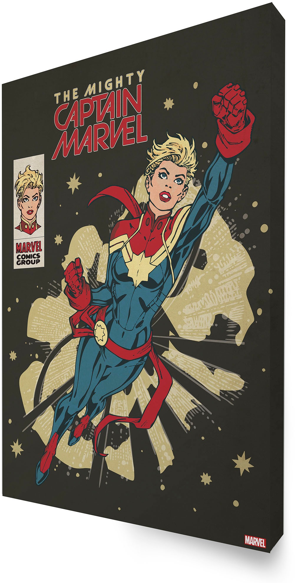 MARVEL Leinwandbild »The Mighty Captain Marvel«, (1 St.)
