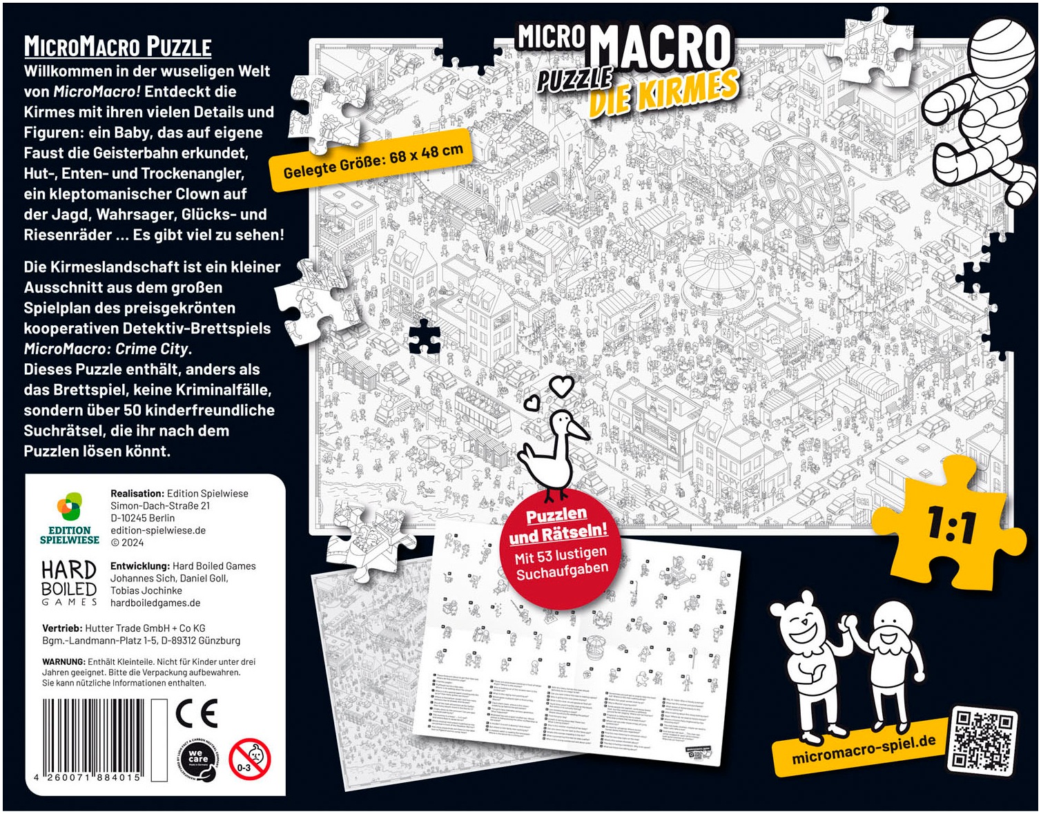 EDITION SPIELWIESE Puzzle »MicroMacro Puzzle: Die Kirmes«, Made in Germany