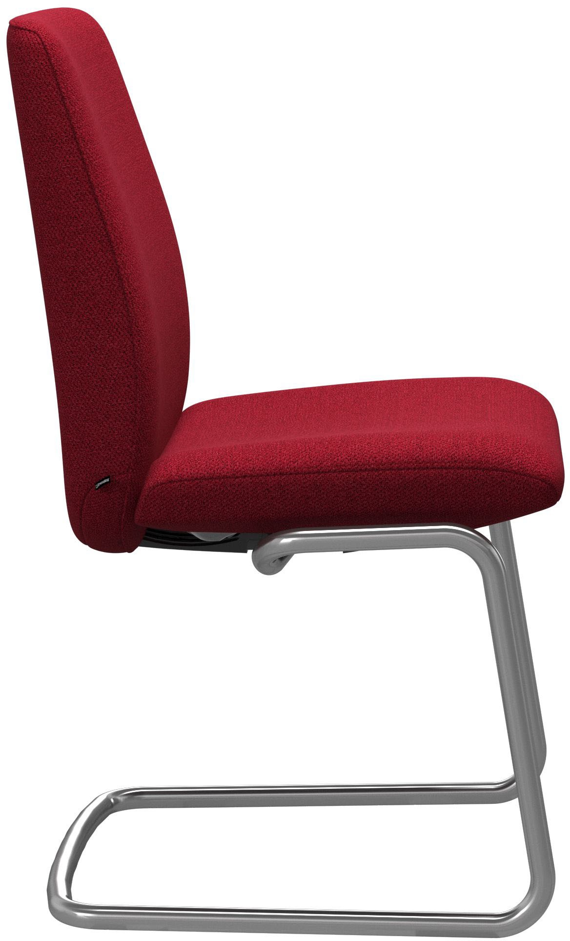 Stressless® Polsterstuhl »Laurel«, ROHLEDER Stoff Q2 FARON, Low Back, Größe L, mit Beinen aus Stahl in Chrom glänzend