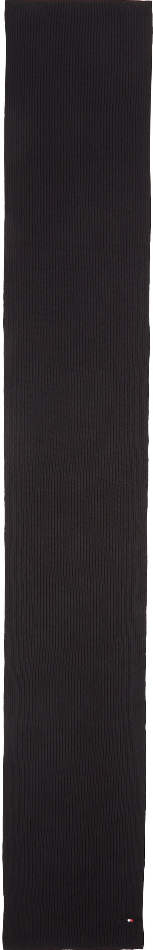 Tommy Hilfiger Strickschal »TH FLAG PIMA COTTON CASH SCARF«, mit Logostickerei, mit Kaschmiranteil Unisex