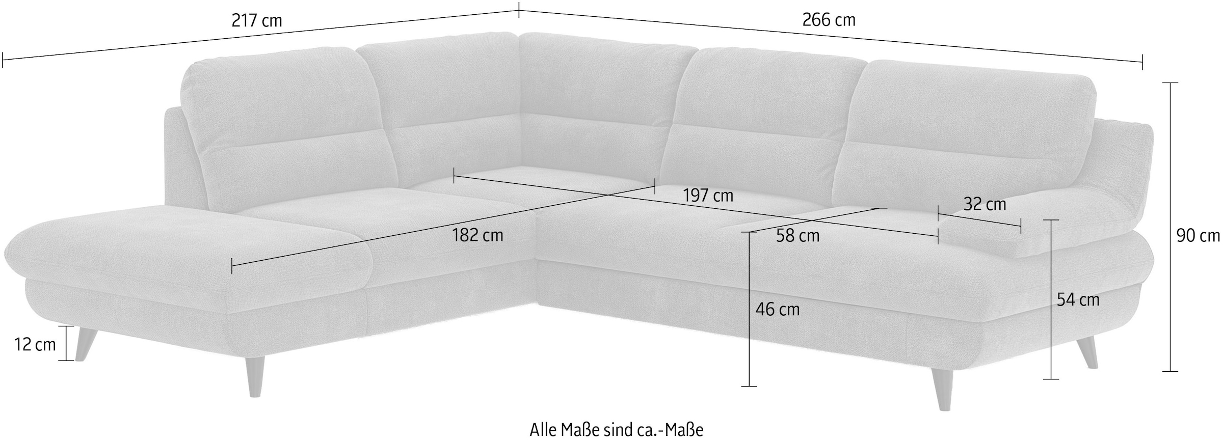 COTTA Ecksofa »Pike L-Form«