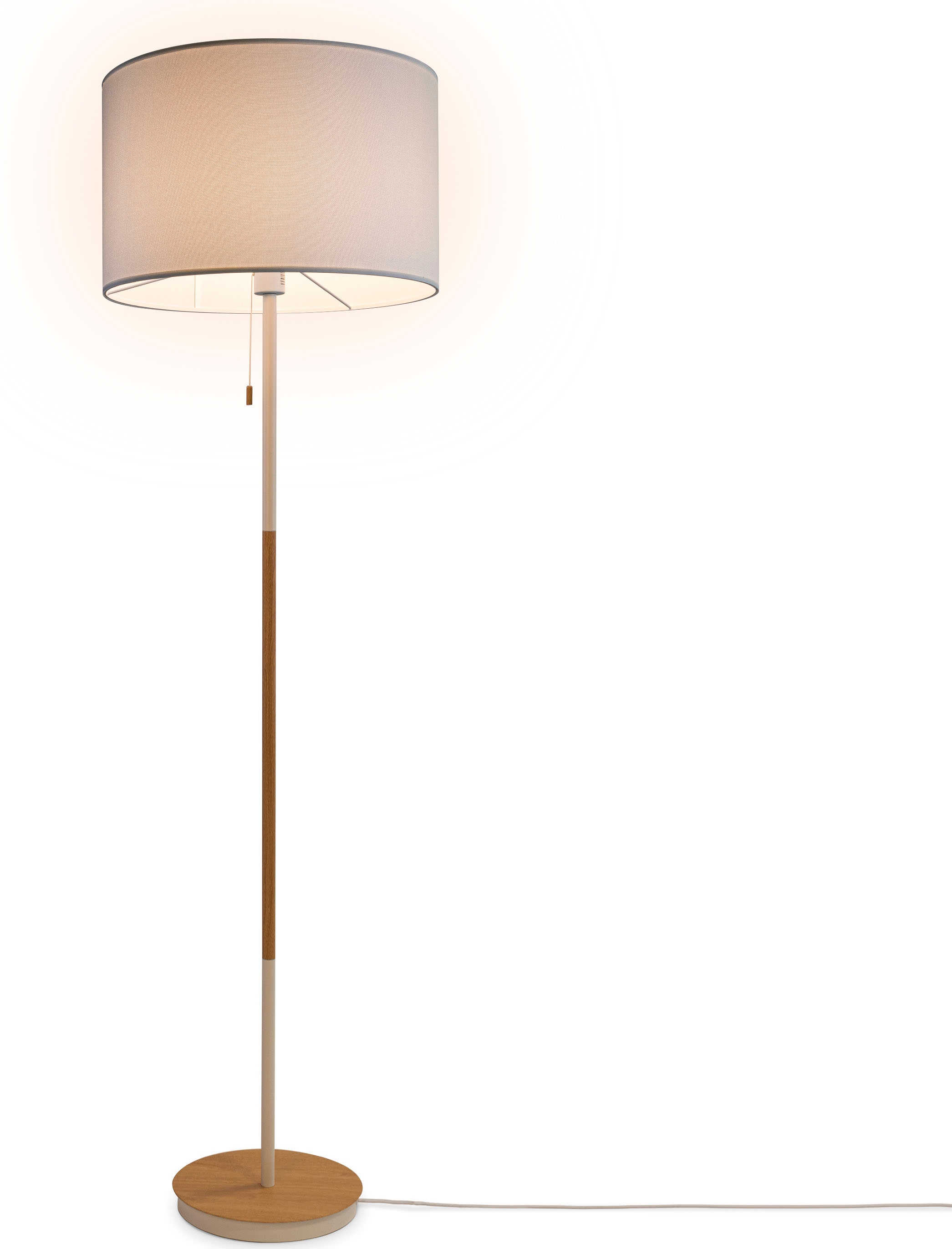 Paco Home Stehlampe »EK CA UNI COLOR«, Stoffschirm Wohnzimmer Skandi  Standleuchte E27 Einfarbig Stofflampe online kaufen