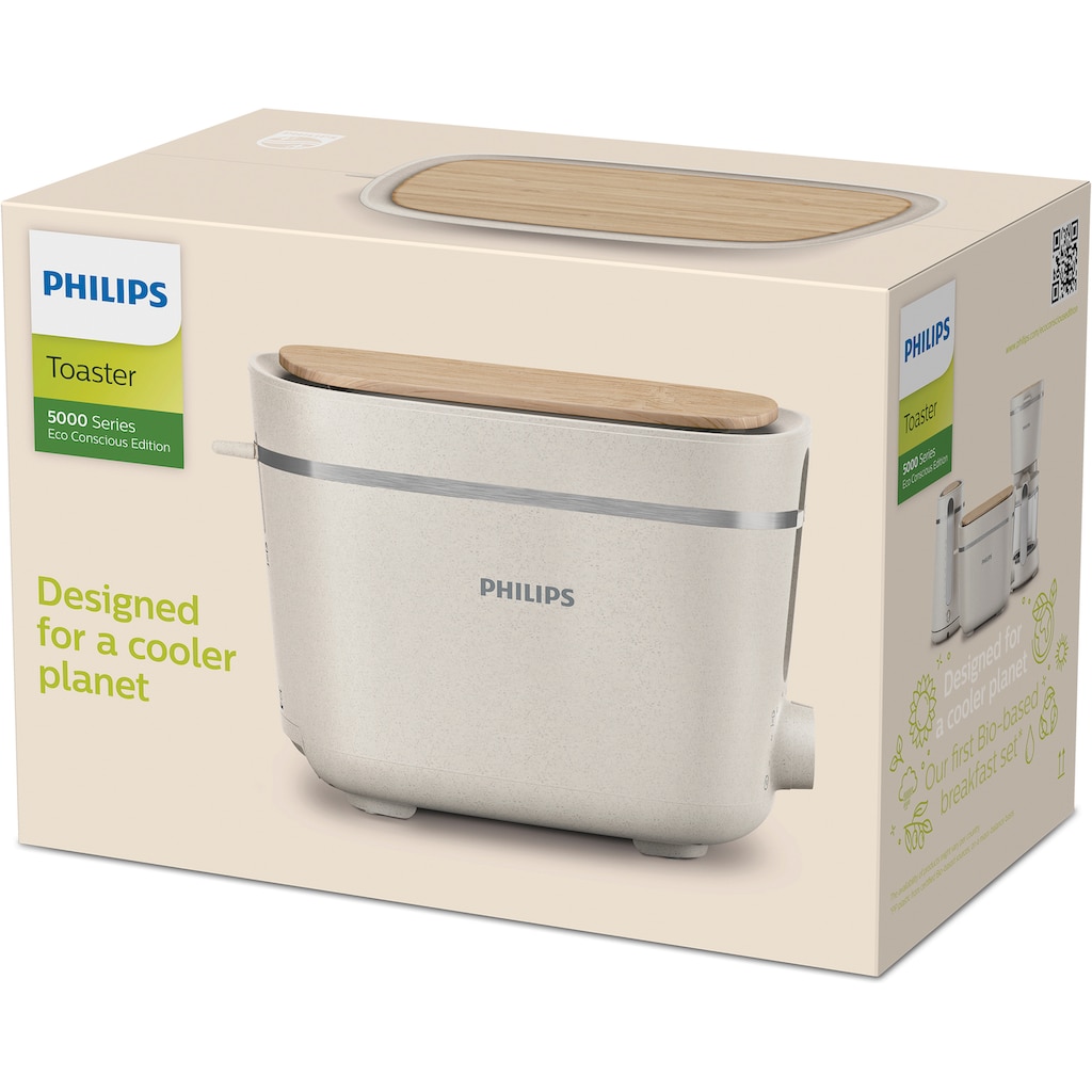 Philips Toaster »HD2640/10 Eco Conscious Collection Serie 5000«, 2 kurze Schlitze, 830 W